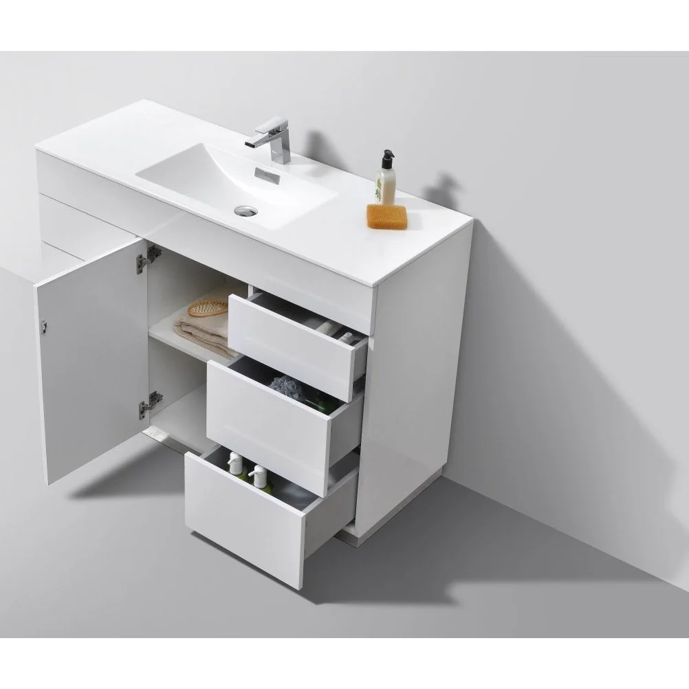 KubeBath Milano 48" Modern Bathroom Vanity - Image 4