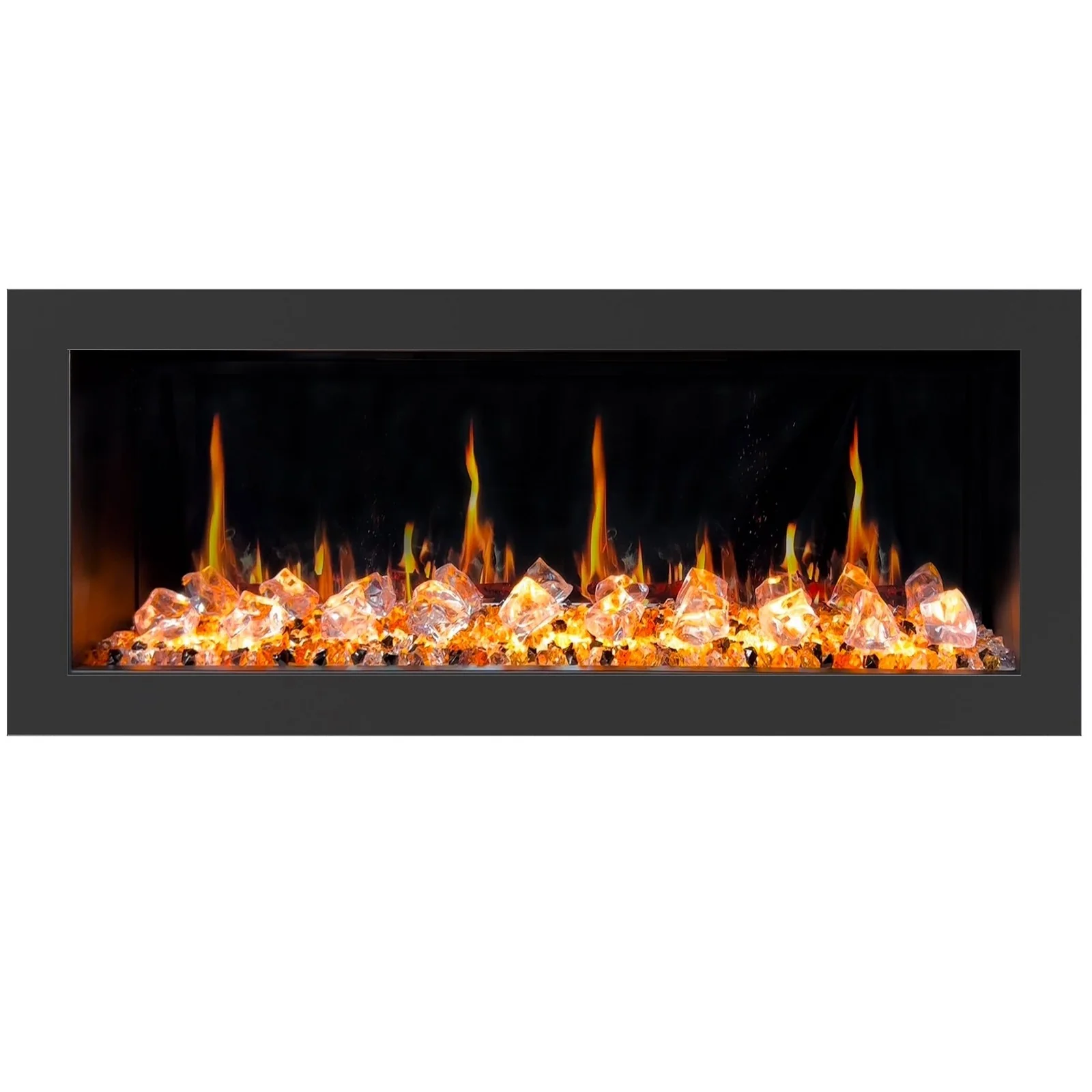 Litedeer Homes Latitude II 48" Smart Wall Mounted Electric Fireplace with APP Diamond-like Crystal - ZEF48XC - Image 4