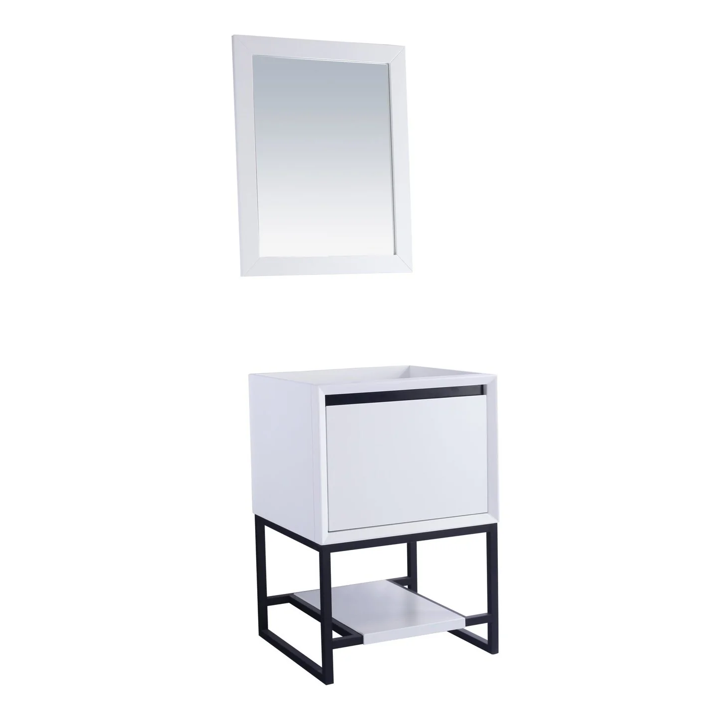 Laviva Alto 24" White Bathroom Vanity Cabinet 313SMR-24W - Image 2