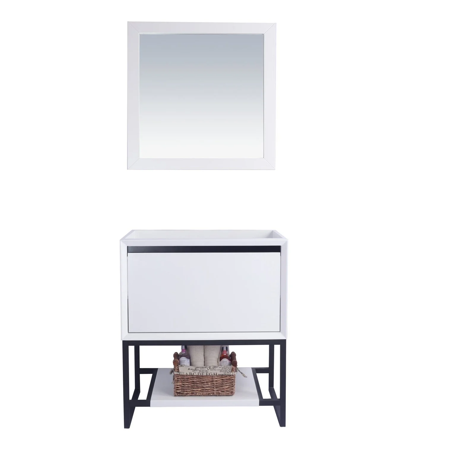 Laviva Alto 30" White Bathroom Vanity Cabinet 313SMR-30W - Image 2