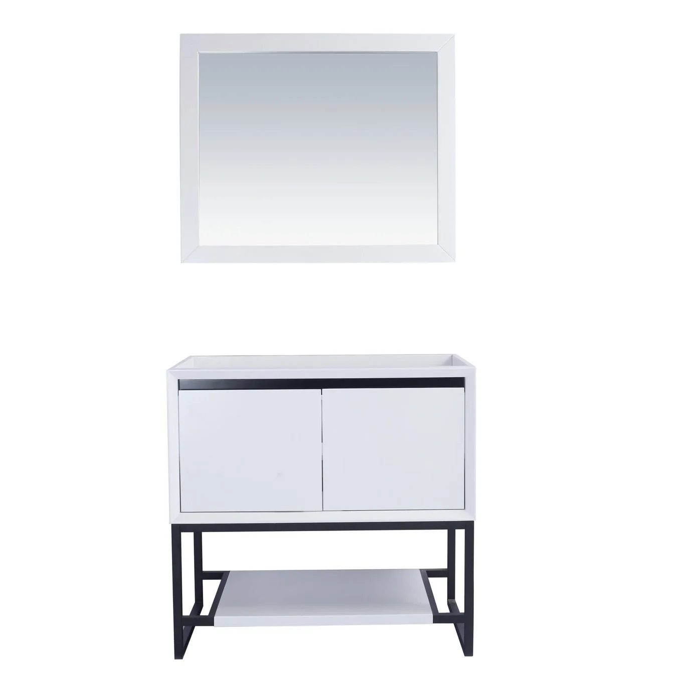 Laviva Alto 36" White Bathroom Vanity Cabinet 313SMR-36W - Image 2