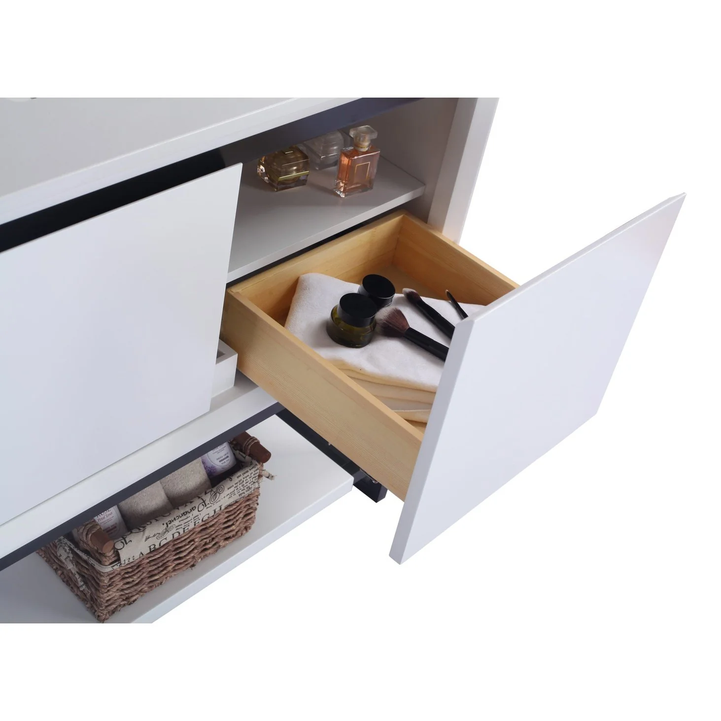 Laviva Alto 36" White Bathroom Vanity with White Quartz Countertop 313SMR-36W-WQ - Image 5