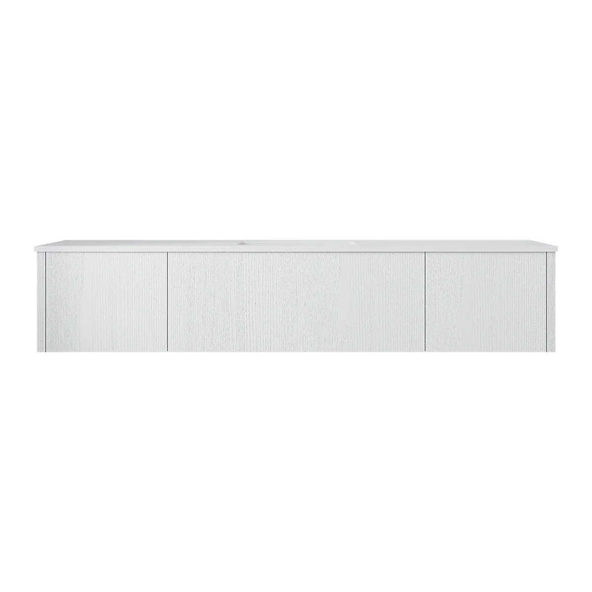 Laviva Legno 72" Alabaster White Single Sink Bathroom Vanity with Matte White VIVA Stone Solid Surface Countertop 313LGN-72CAW-MW - Image 4