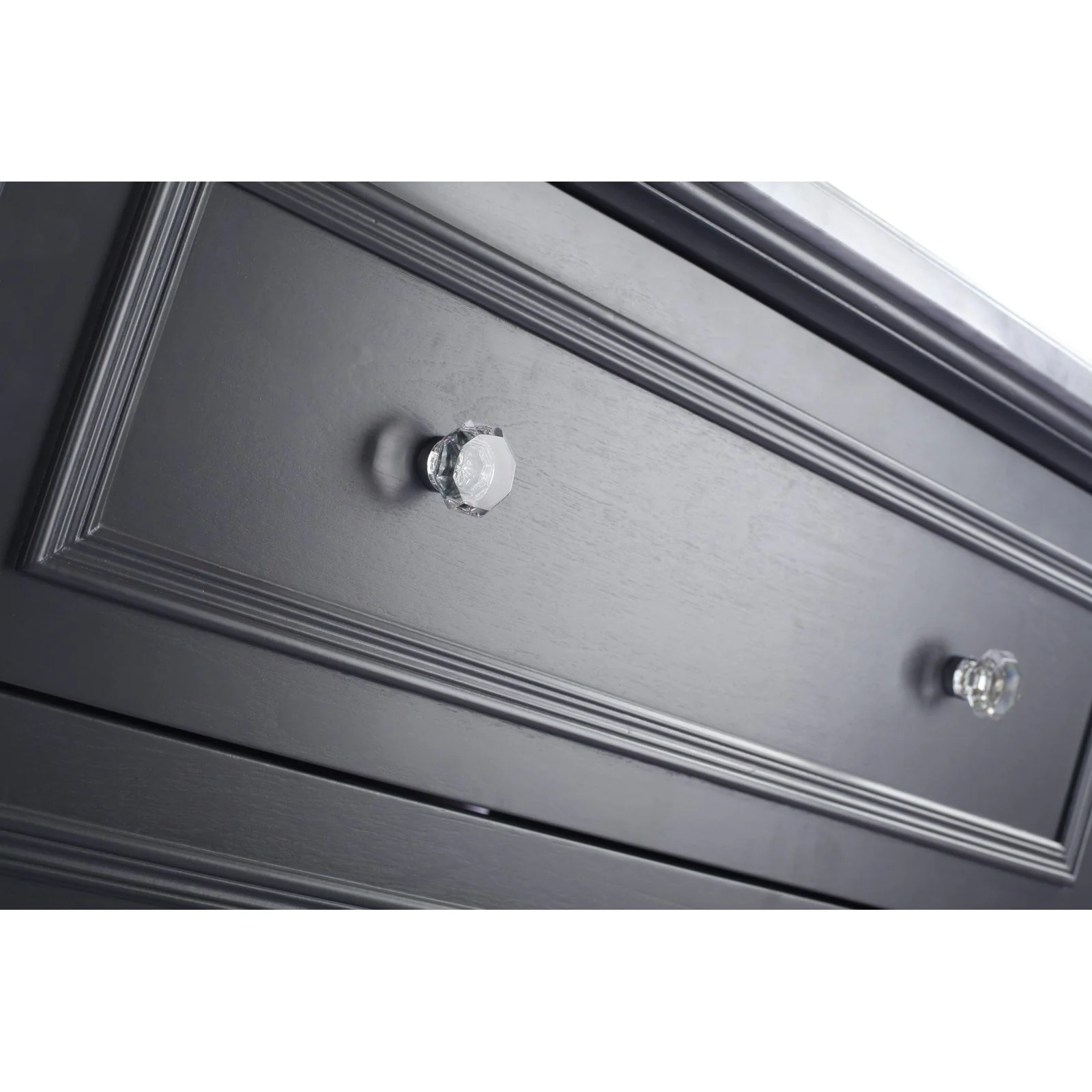 Laviva Luna 30" Maple Grey Bathroom Vanity with Matte White VIVA Stone Solid Surface Countertop 313DVN-30G-MW - Image 7