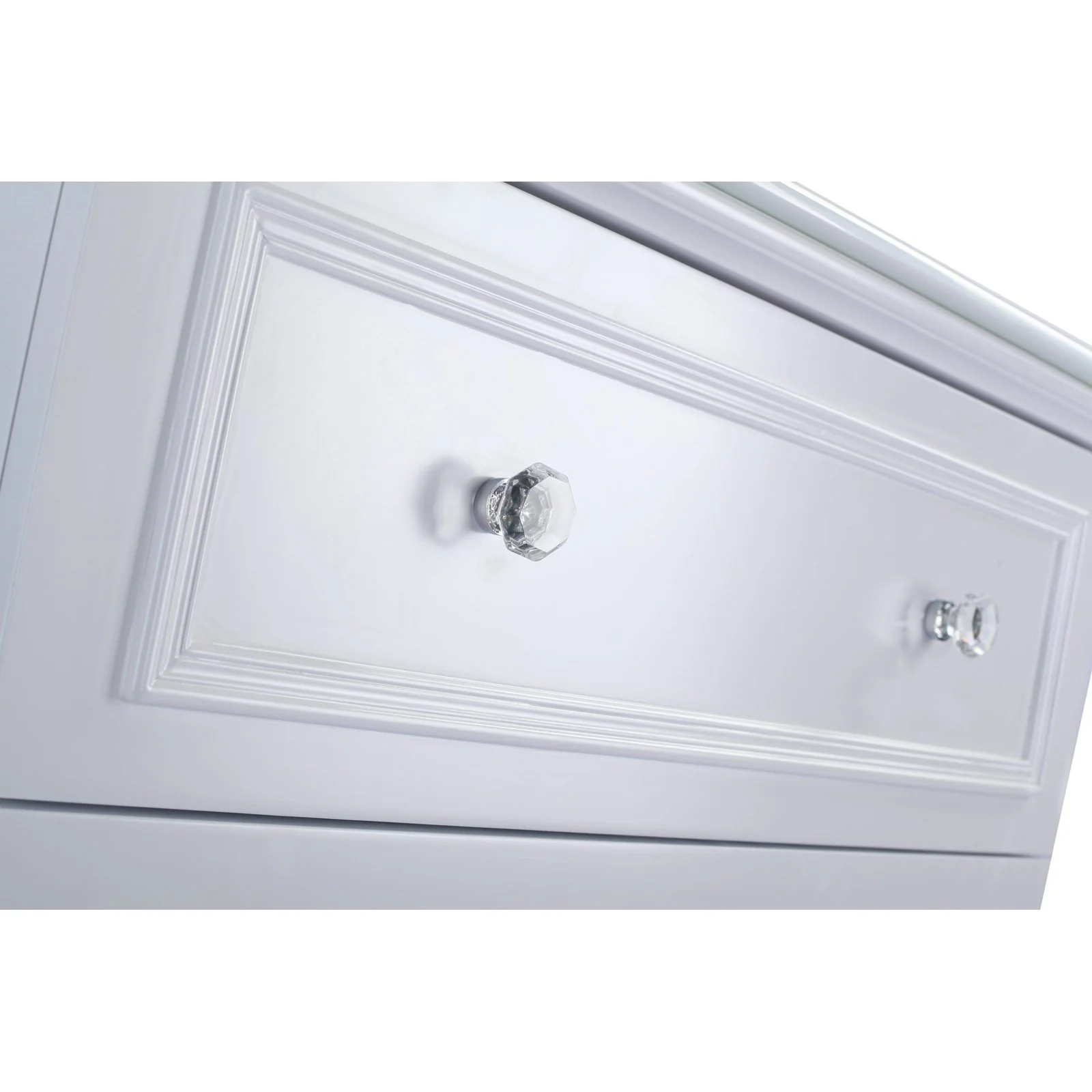 Laviva Luna 30" White Bathroom Vanity with Black Wood Marble Countertop 313DVN-30W-BW - Image 7
