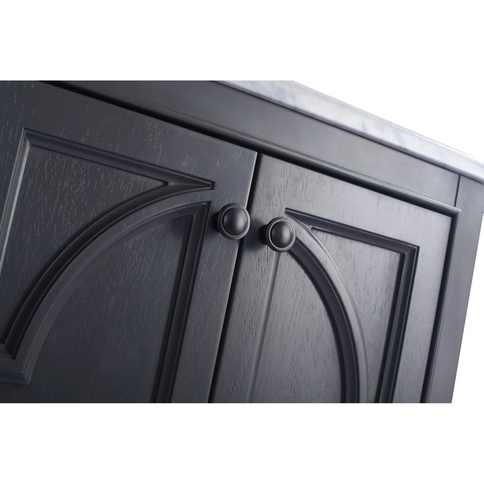 Laviva Odyssey 24" Maple Grey Bathroom Vanity with White Stripes Marble Countertop 313613-24G-WS - Image 3