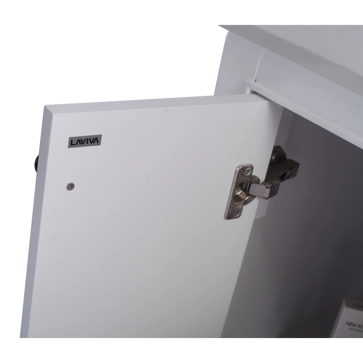 Laviva Odyssey 24" White Bathroom Vanity with Matte White VIVA Stone Solid Surface Countertop 313613-24W-MW - Image 5