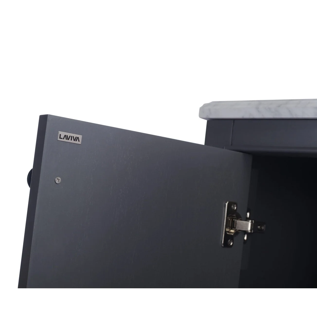 Laviva Odyssey 30" Maple Grey Bathroom Vanity with Black Wood Marble Countertop 313613-30G-BW - Image 4