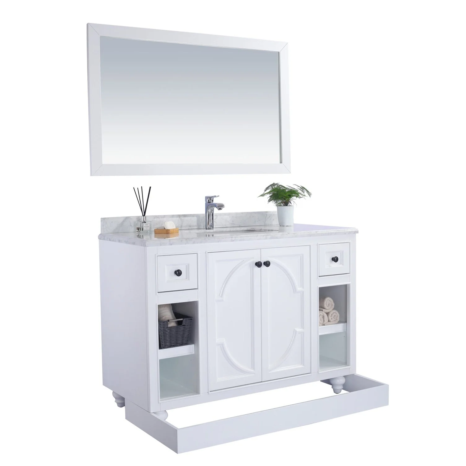 Laviva Odyssey 48" White Bathroom Vanity Cabinet 313613-48W - Image 4