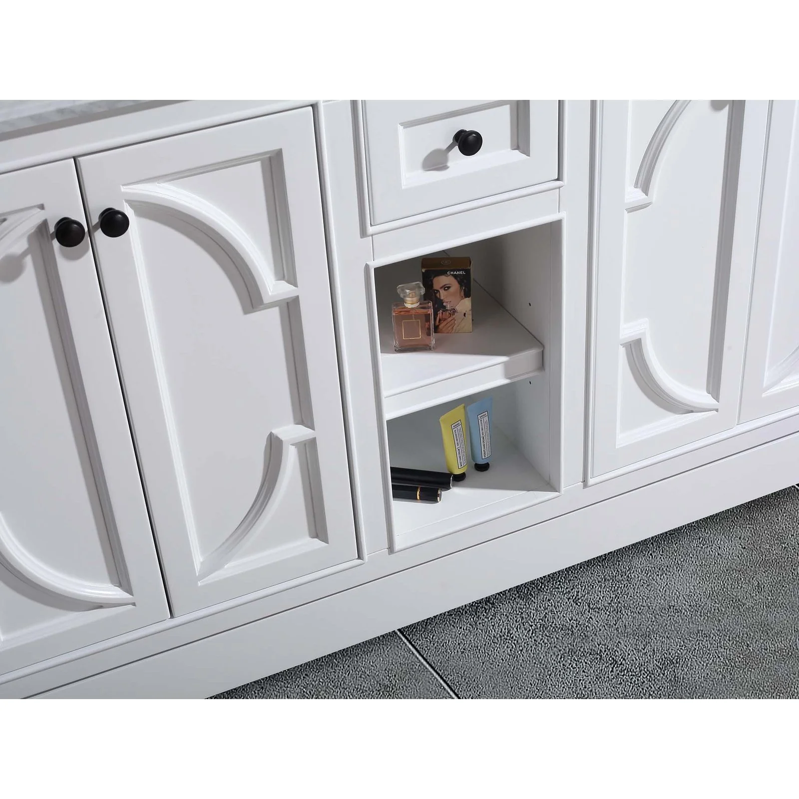 Laviva Odyssey 60" White Double Sink Bathroom Vanity Cabinet 313613-60W - Image 3