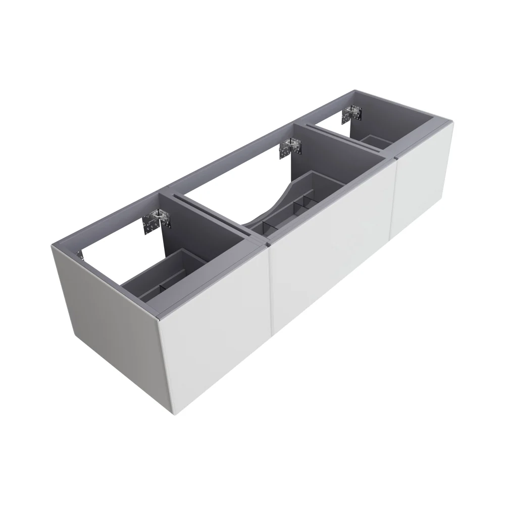Laviva Vitri 66" Cloud White Single Sink Wall Hung Bathroom Vanity Cabinet 313VTR-66CW - Image 4