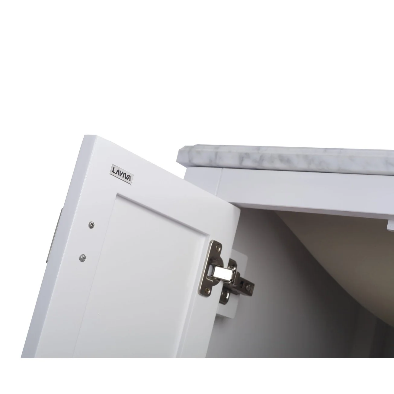 Laviva Wilson 24" White Bathroom Vanity Cabinet 313ANG-24W - Image 3