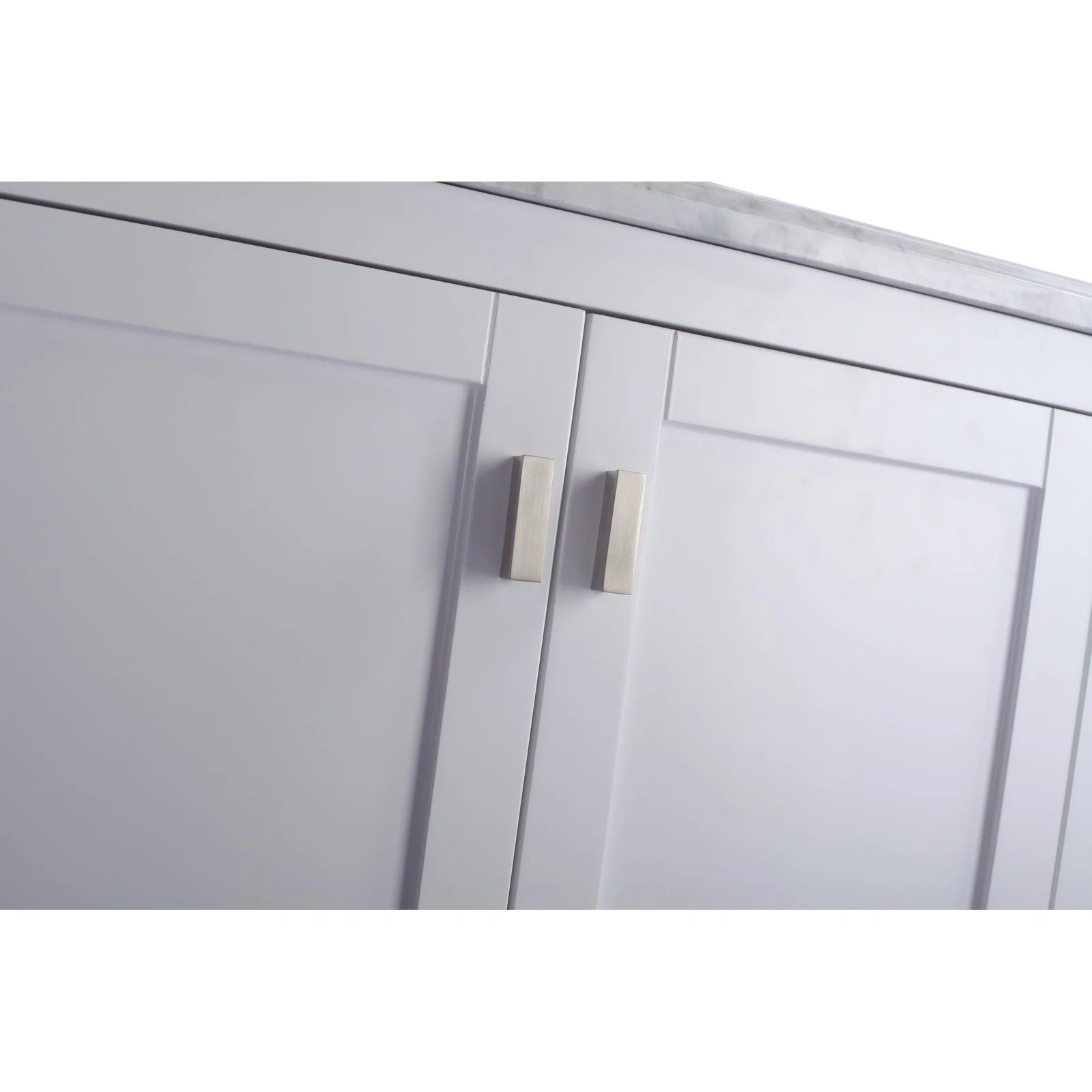 Laviva Wilson 30" White Bathroom Vanity with Black Wood Marble Countertop 313ANG-30W-BW - Image 3