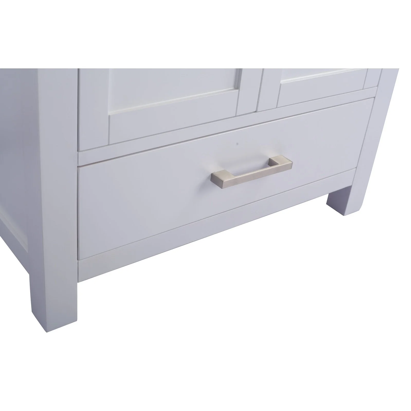 Laviva Wilson 30" White Bathroom Vanity with White Stripes Marble Countertop 313ANG-30W-WS - Image 6