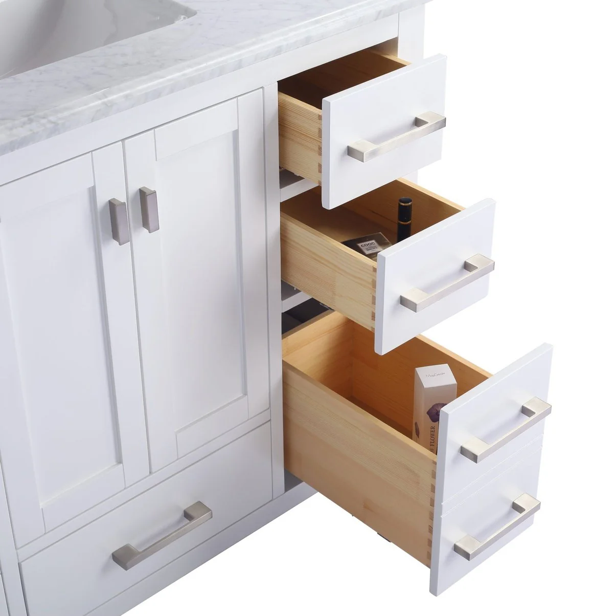 Laviva Wilson 42" White Bathroom Vanity Cabinet 313ANG-42W - Image 3