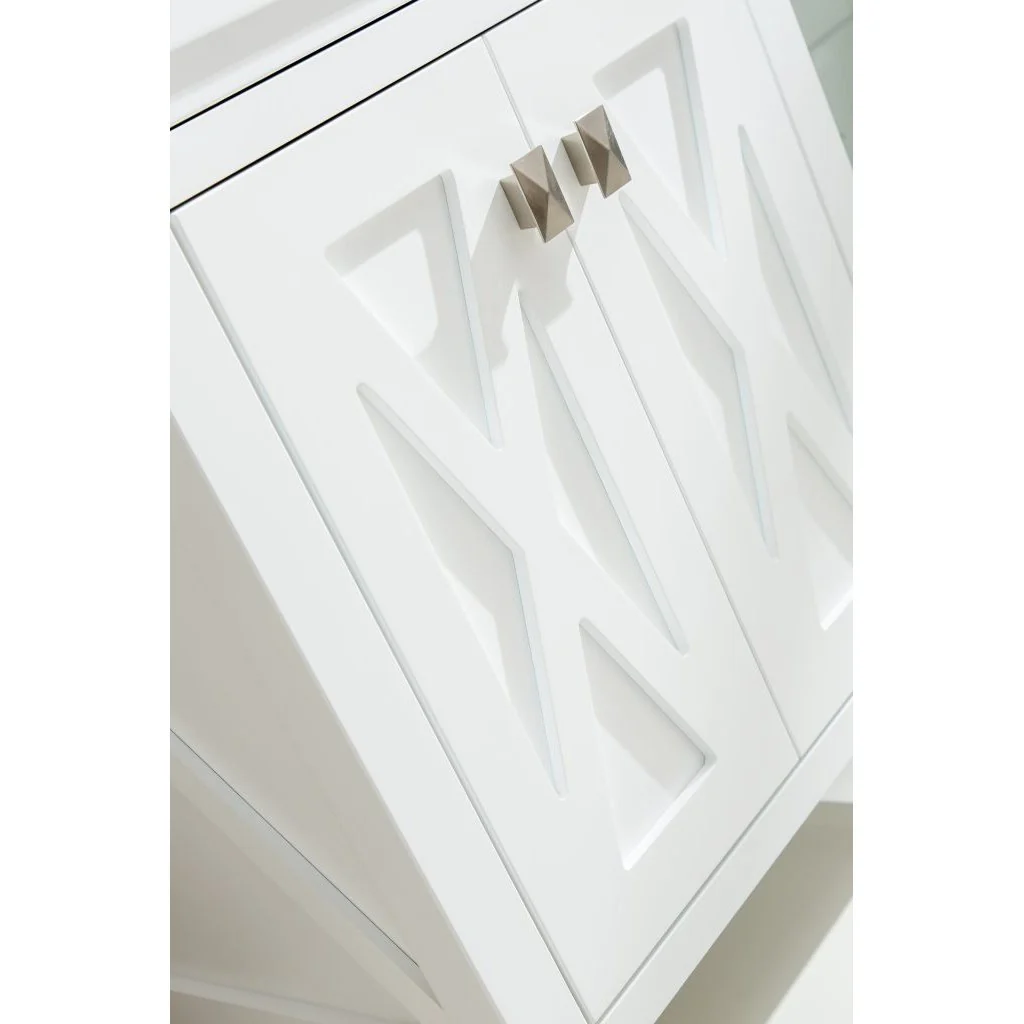 Laviva Wimbledon 24" White Bathroom Vanity with White Carrara Marble Countertop 313YG319-24W-WC - Image 5