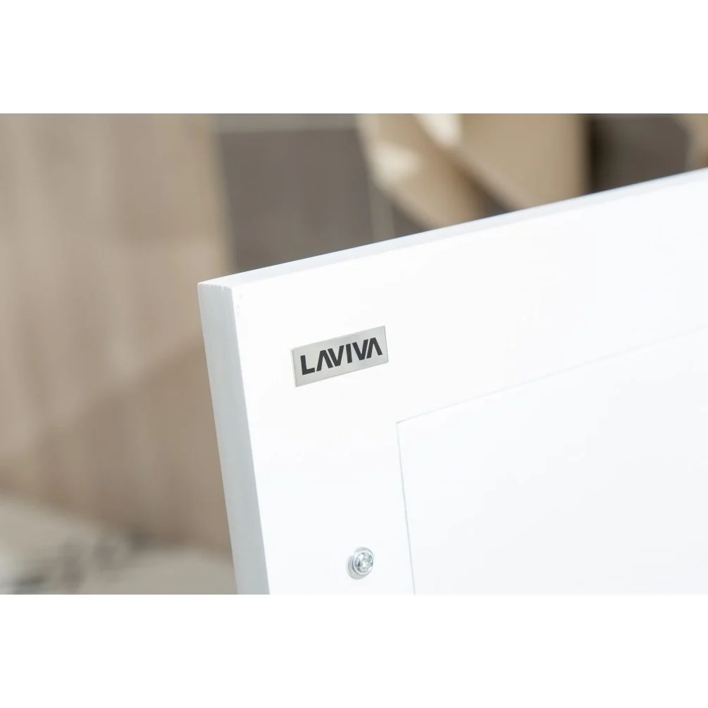 Laviva Wimbledon 36" White Bathroom Vanity with Matte White VIVA Stone Solid Surface Countertop 313YG319-36W-MW - Image 6