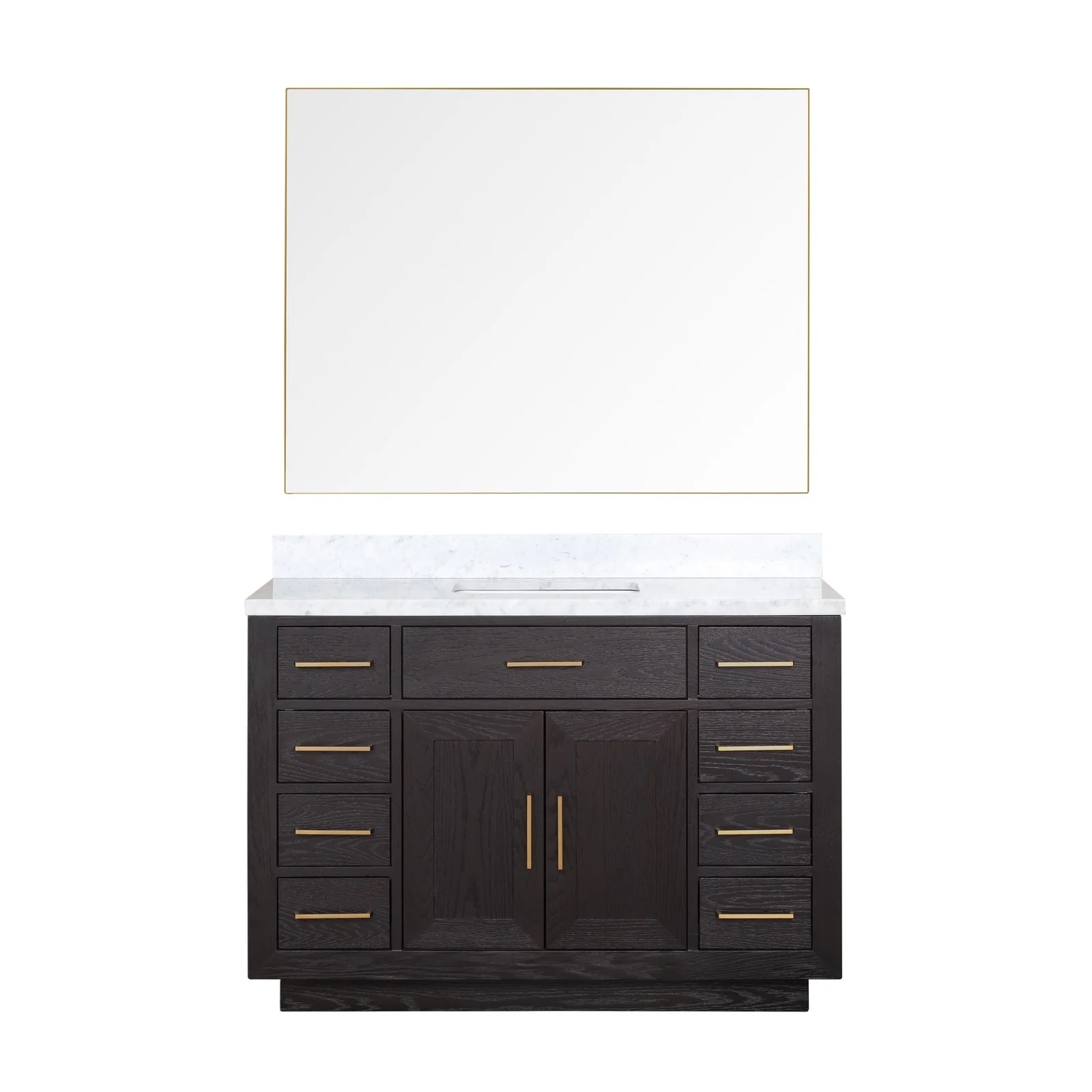 Lexora Home Abbey Bath Vanity with Carrara Marble Countertop - Image 12