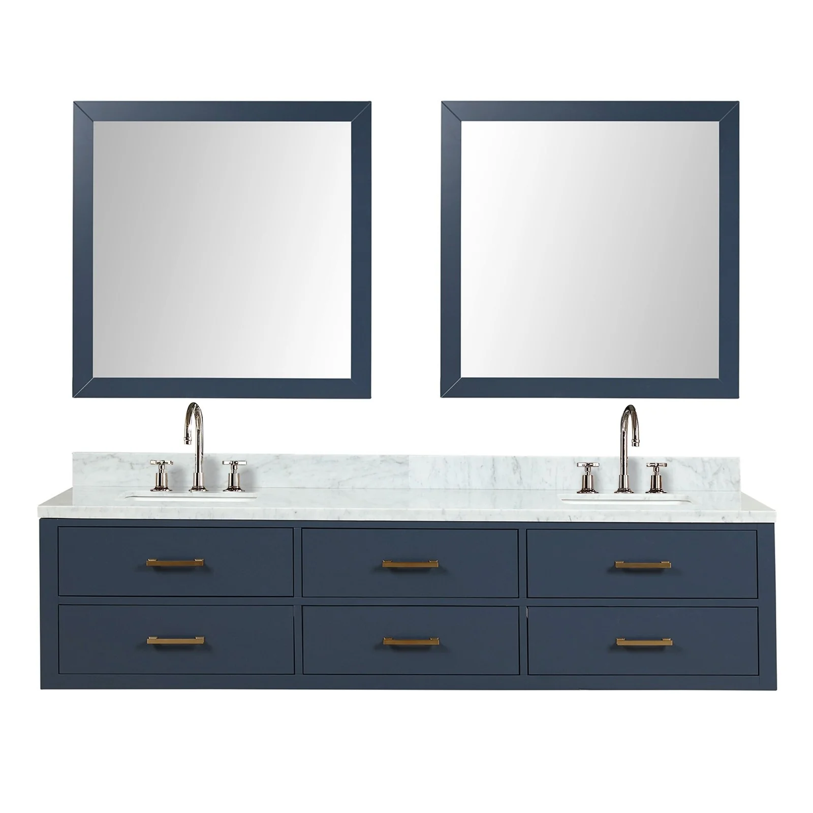 Lexora Home Castor Double Bath Vanity with Carrara Marble Countertop - Image 33