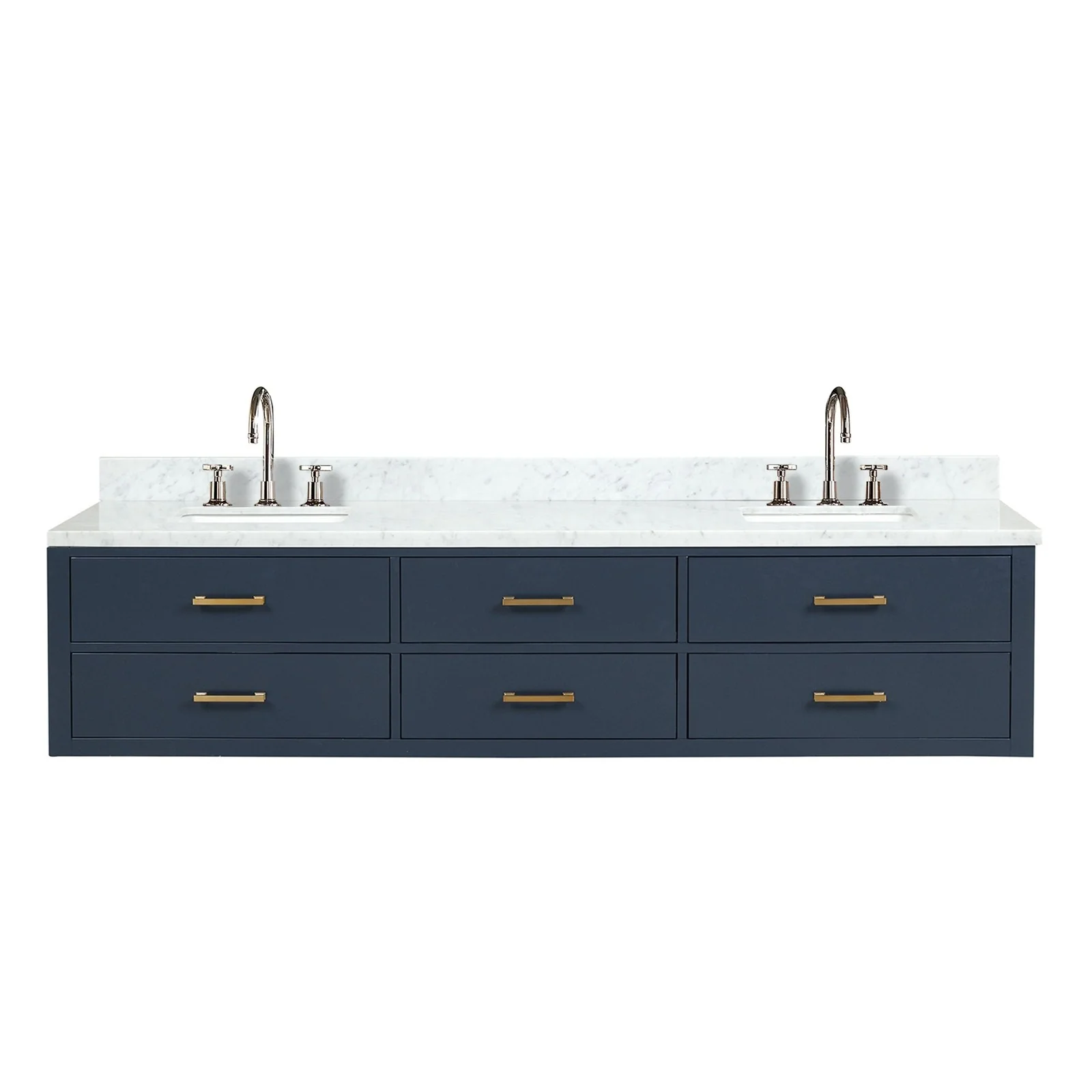 Lexora Home Castor Double Bath Vanity with Carrara Marble Countertop - Image 38
