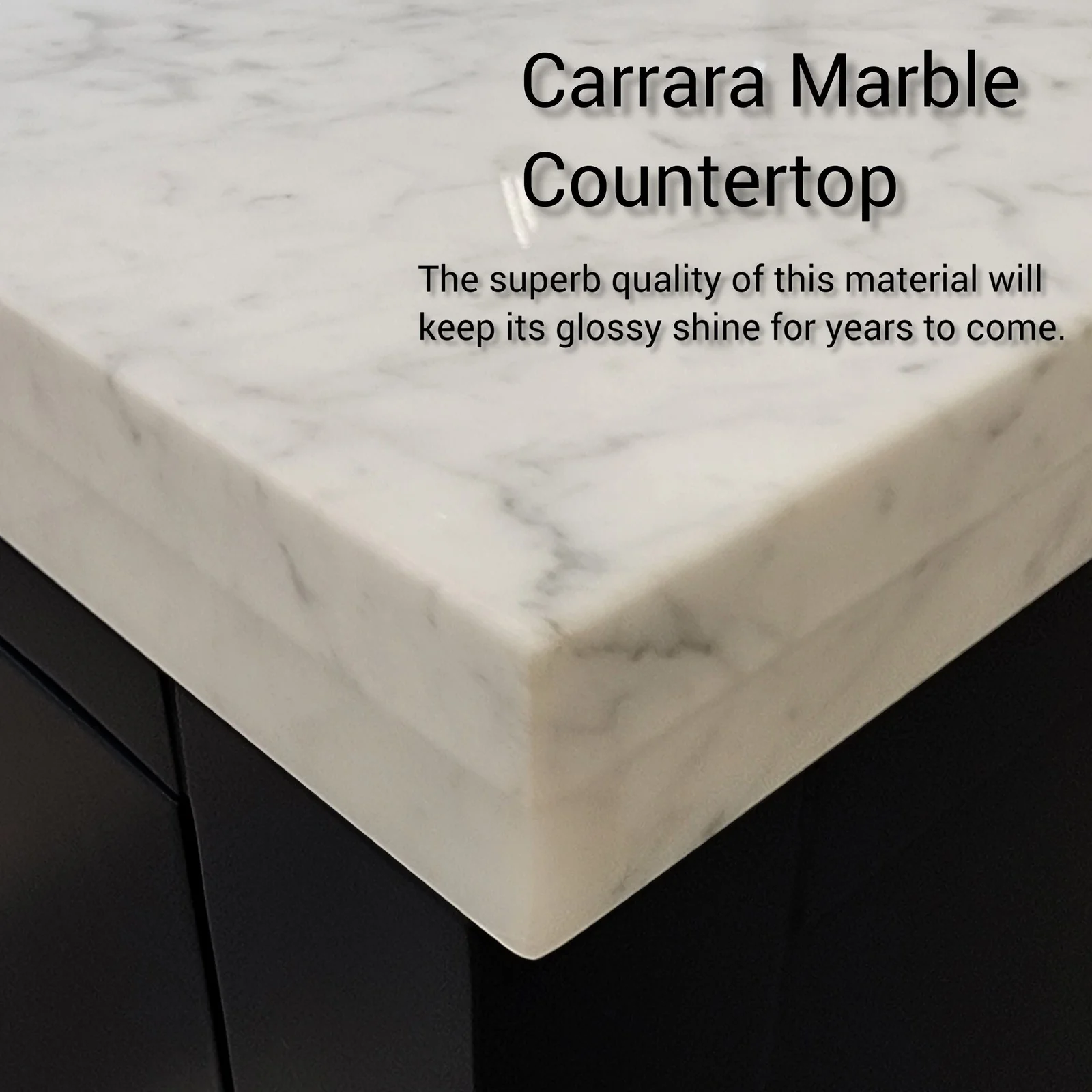 Lexora Home Castor Double Bath Vanity with Carrara Marble Countertop - Image 7