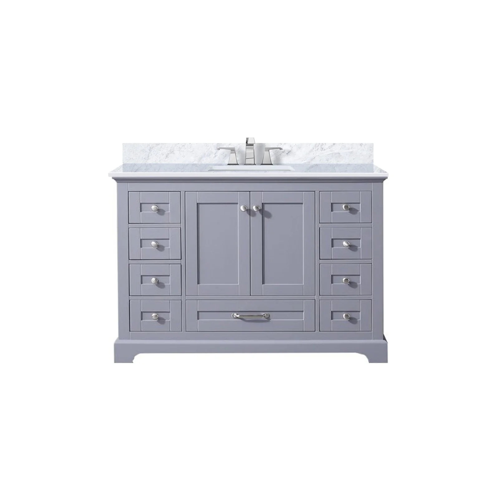 Lexora Home Dukes Bath Vanity with Carrara Marble Countertop - Image 8