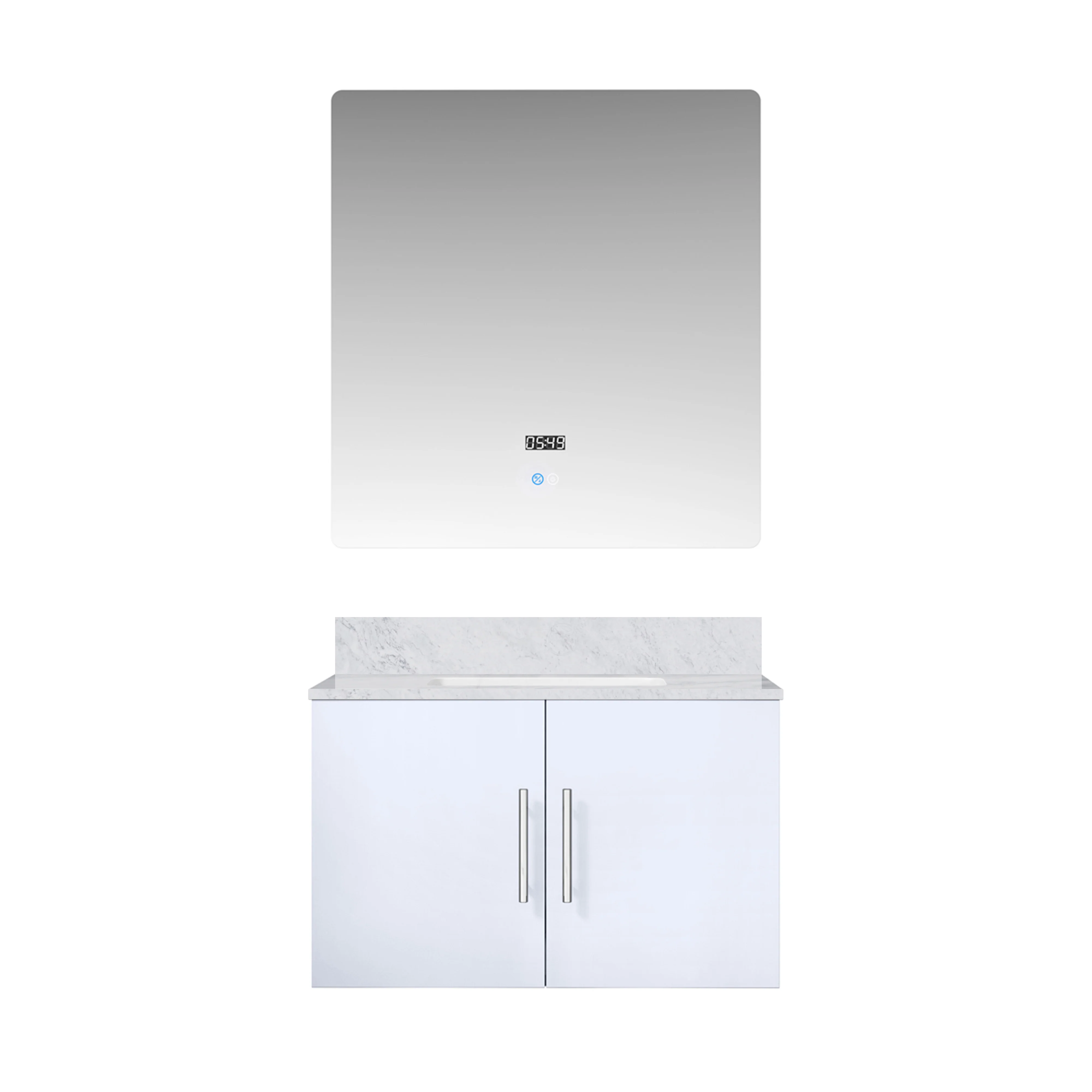 Lexora Home Geneva Bath Vanity with Carrara Marble Countertop - Image 31