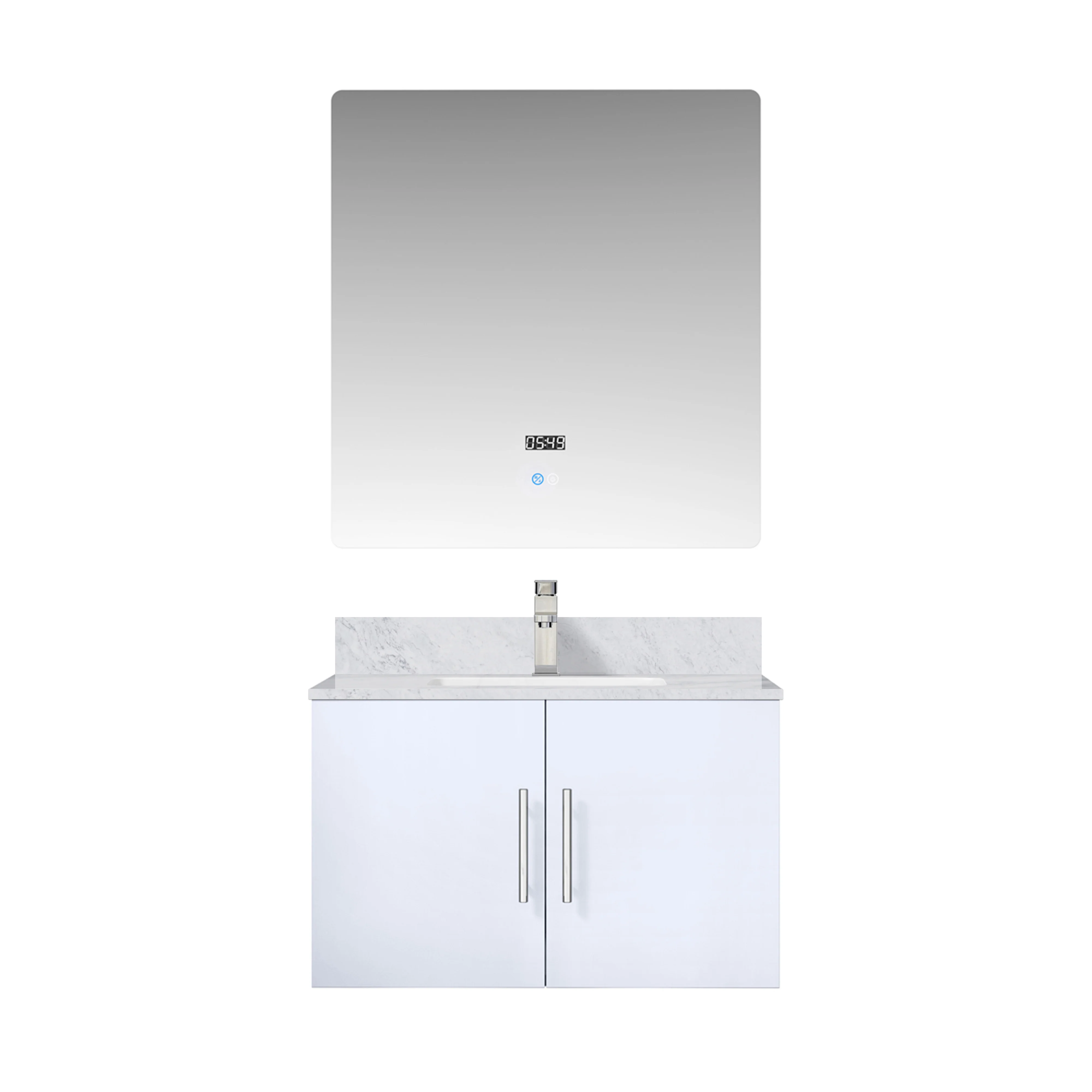 Lexora Home Geneva Bath Vanity with Carrara Marble Countertop - Image 32