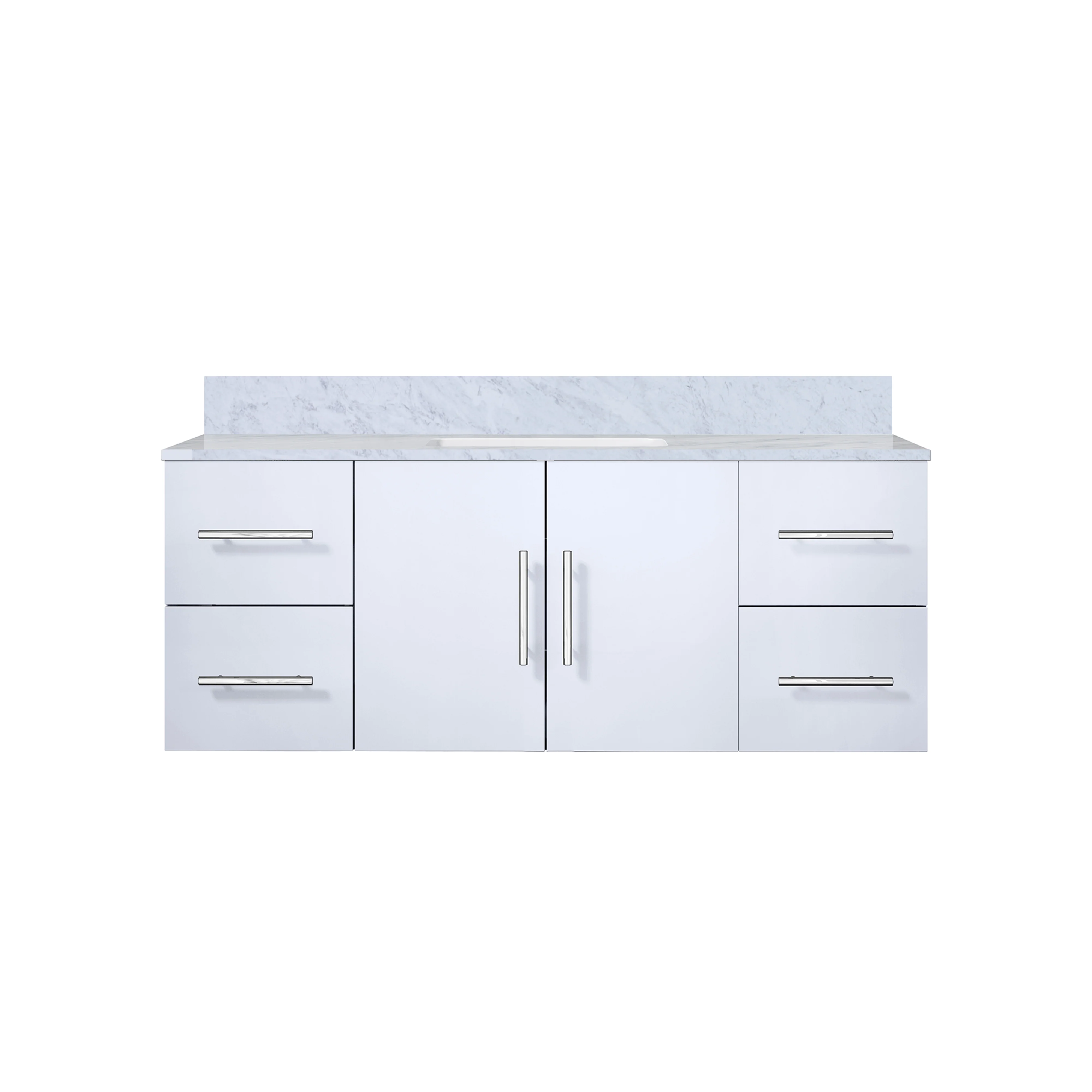 Lexora Home Geneva Bath Vanity with Carrara Marble Countertop - Image 33