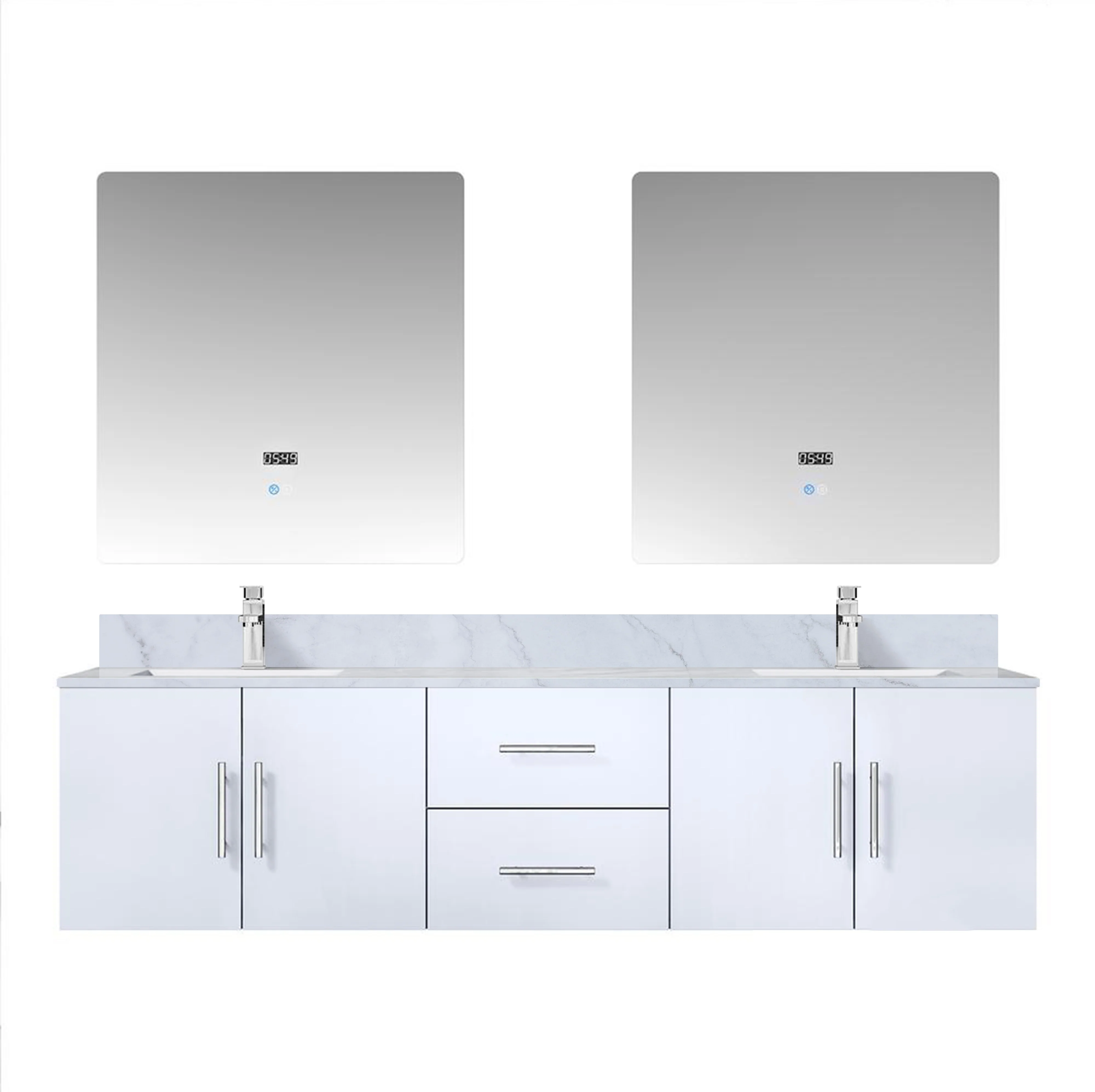 Lexora Home Geneva Bath Vanity with Carrara Marble Countertop - Image 43