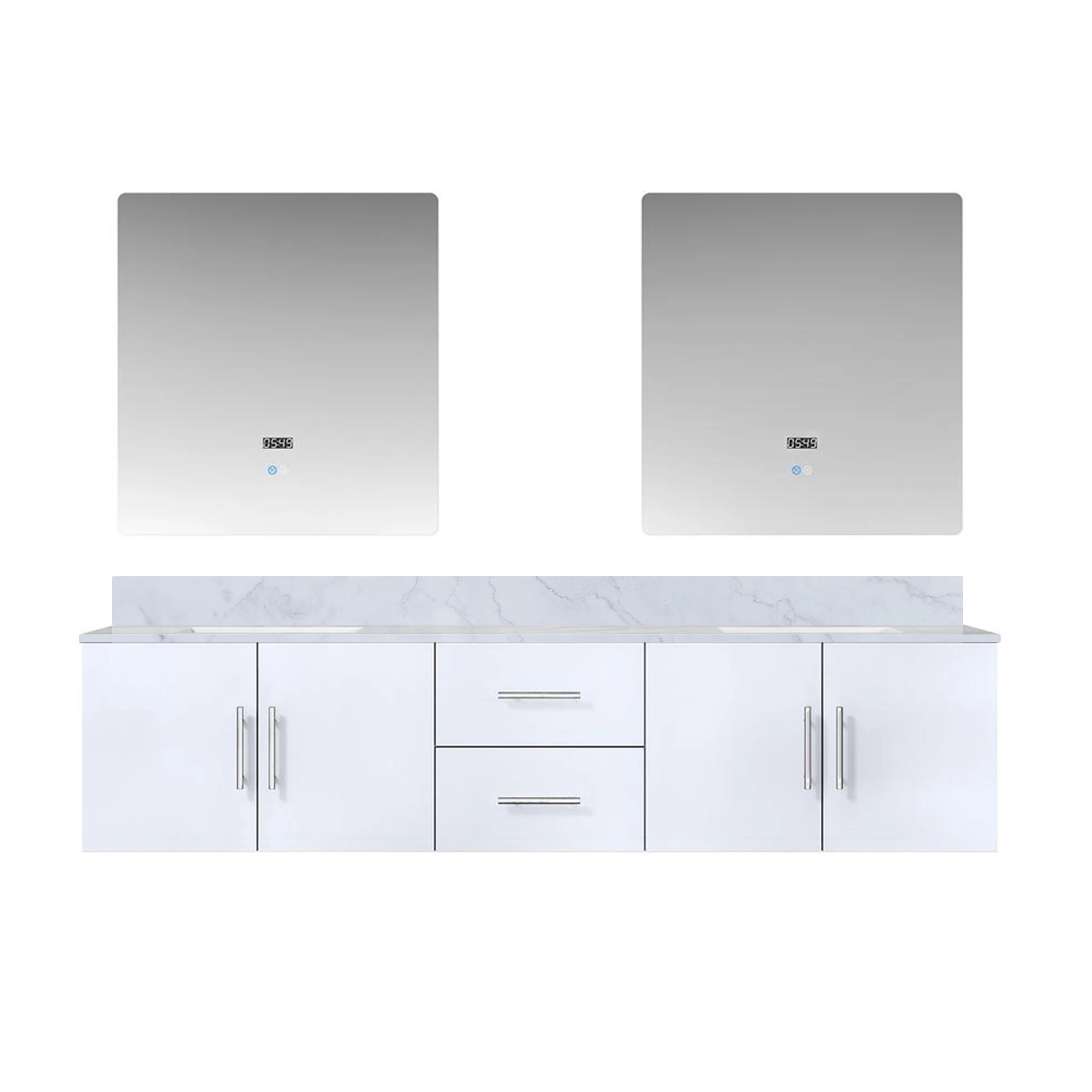 Lexora Home Geneva Bath Vanity with Carrara Marble Countertop - Image 46