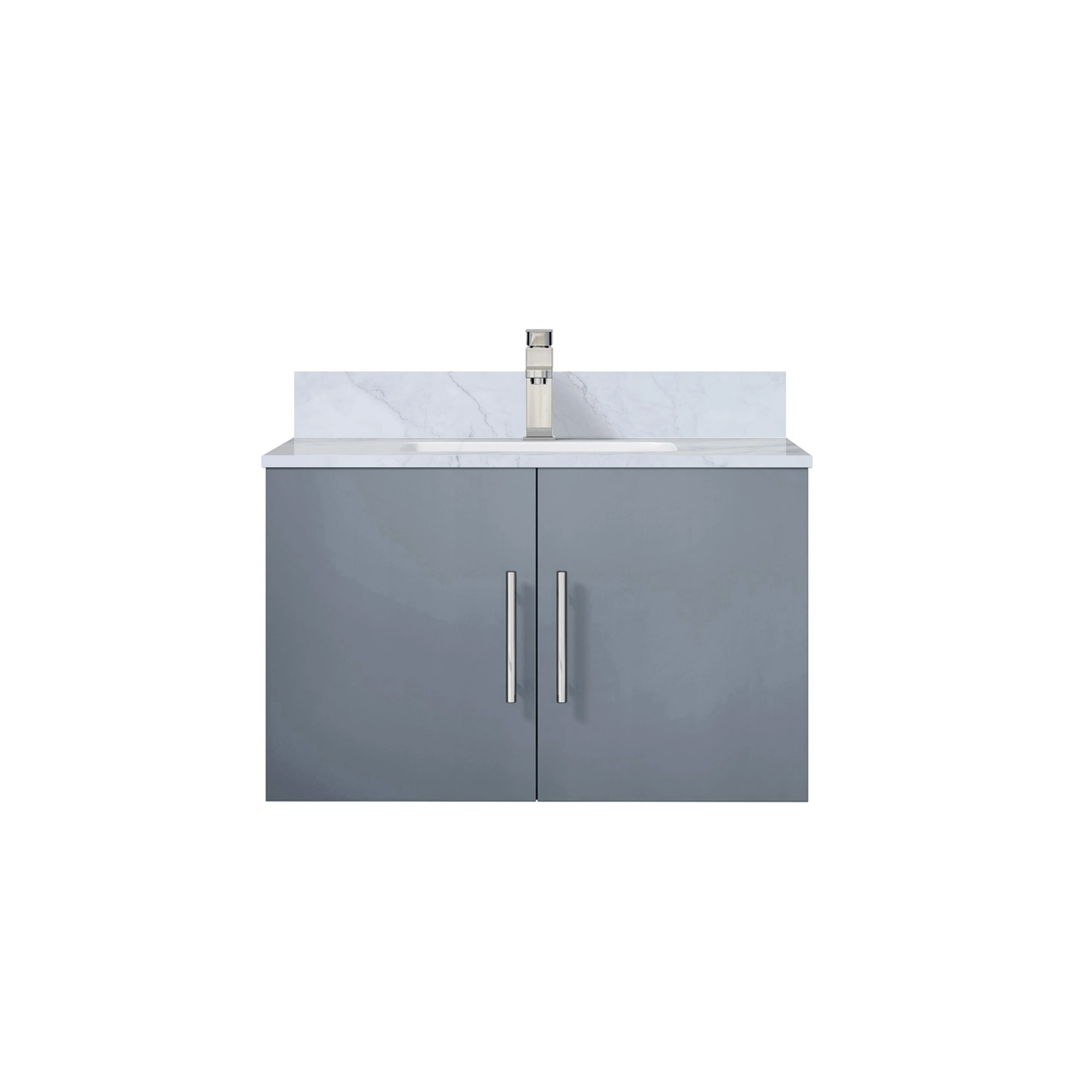 Lexora Home Geneva Bath Vanity with Carrara Marble Countertop - Image 6