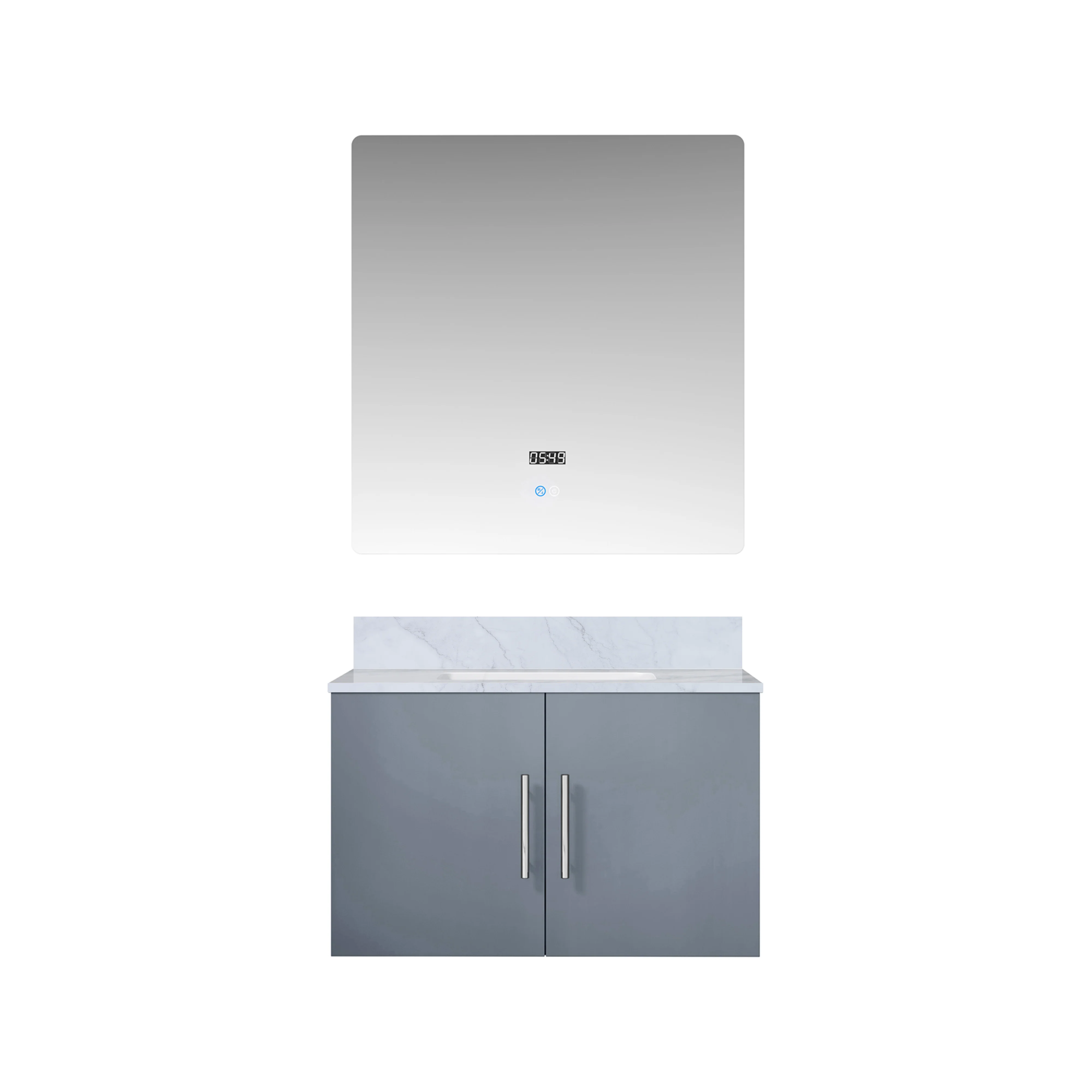 Lexora Home Geneva Bath Vanity with Carrara Marble Countertop - Image 7