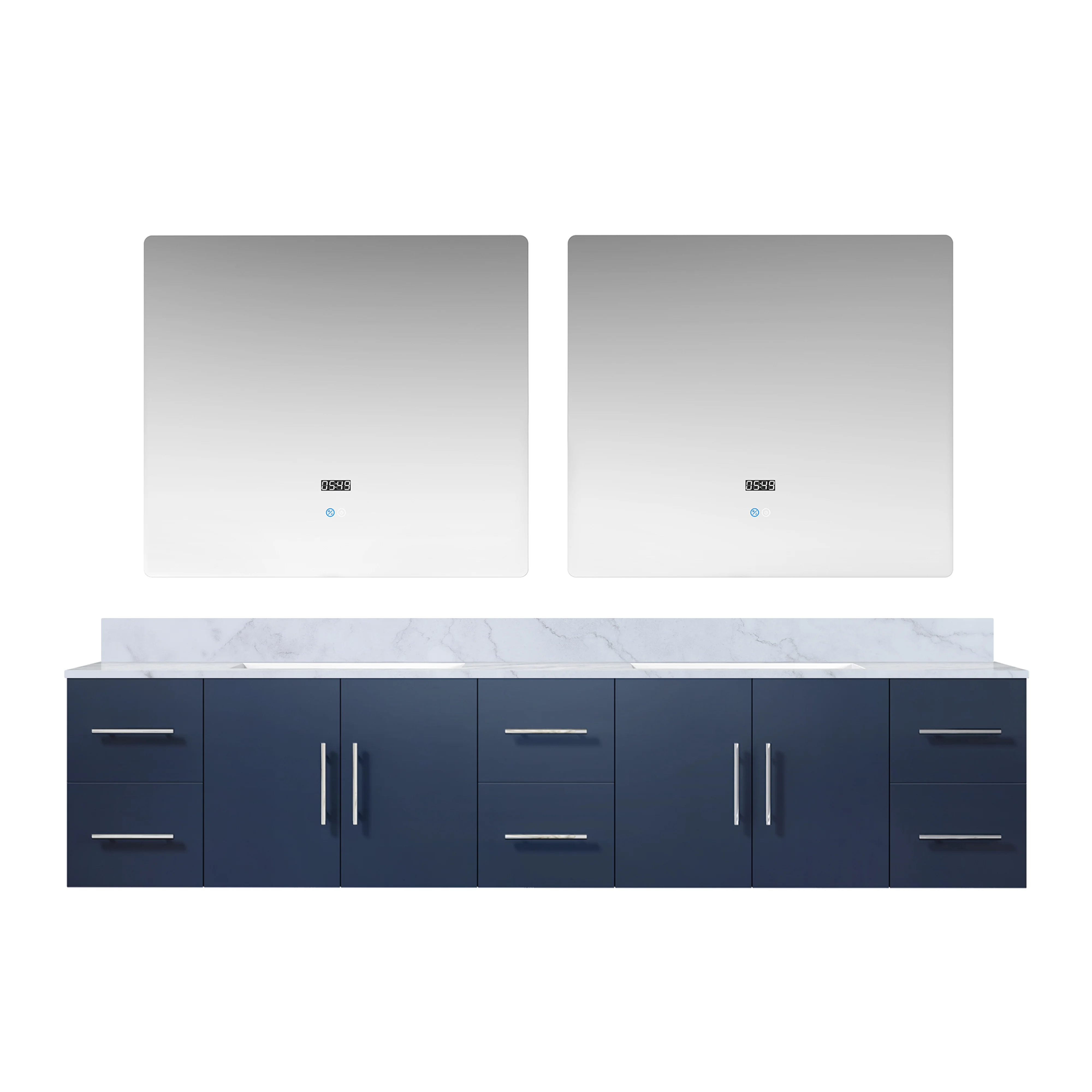 Lexora Home Geneva Bath Vanity with Carrara Marble Countertop - Image 71