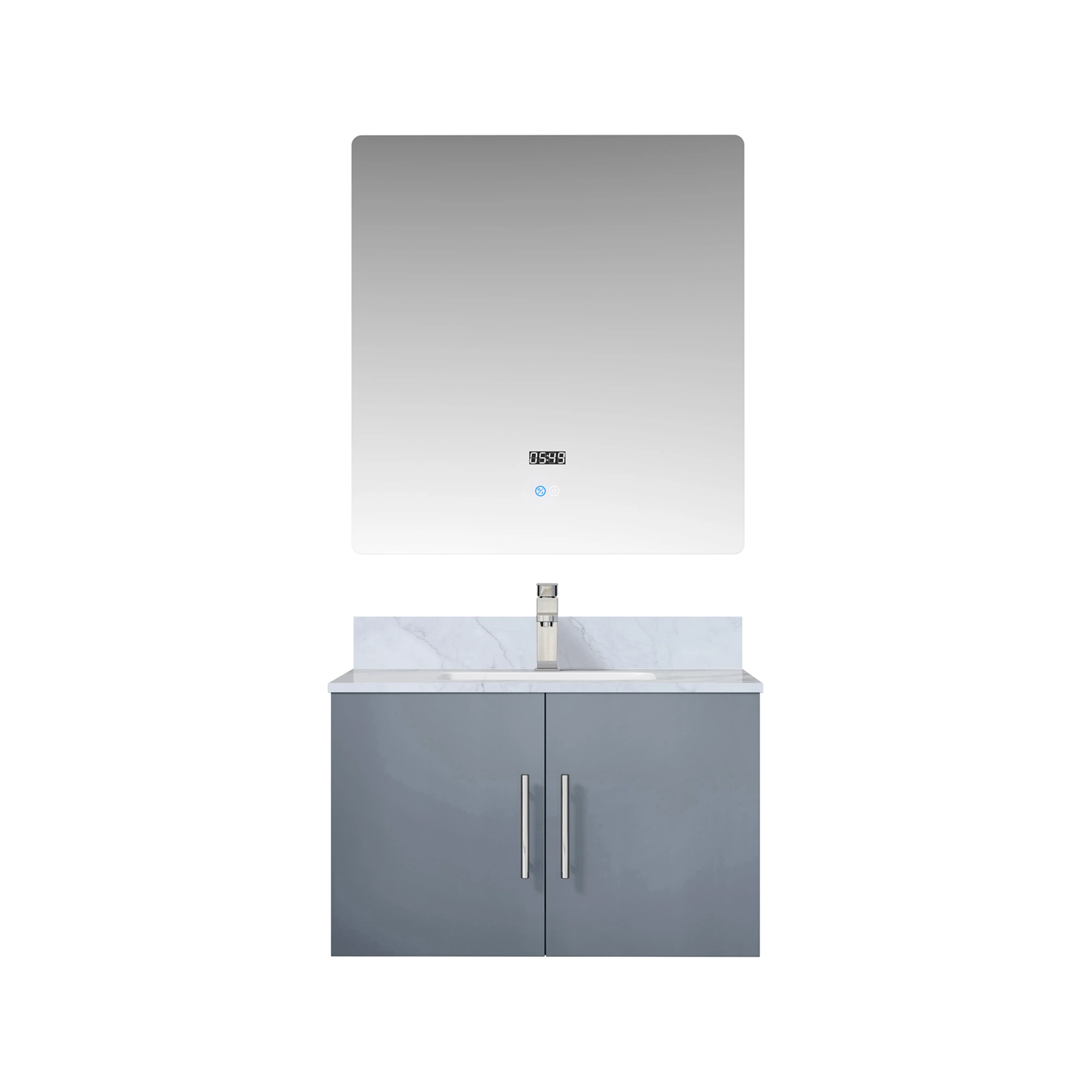 Lexora Home Geneva Bath Vanity with Carrara Marble Countertop - Image 8
