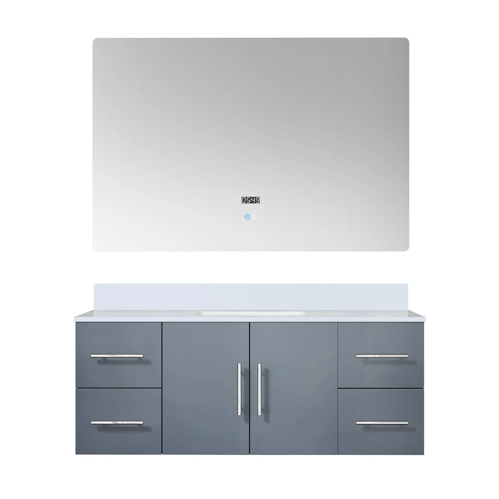 Lexora Home Geneva Bath Vanity with Cultured Marble Countertop - Image 14