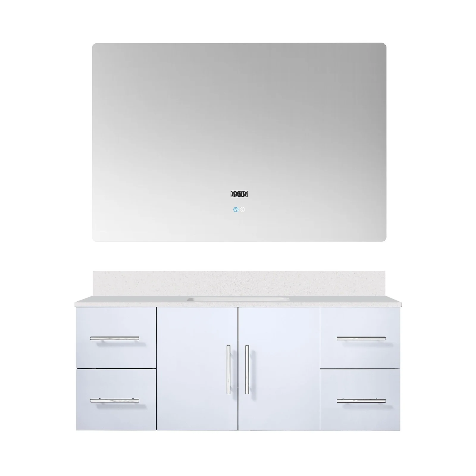 Lexora Home Geneva Bath Vanity with Cultured Marble Countertop - Image 36