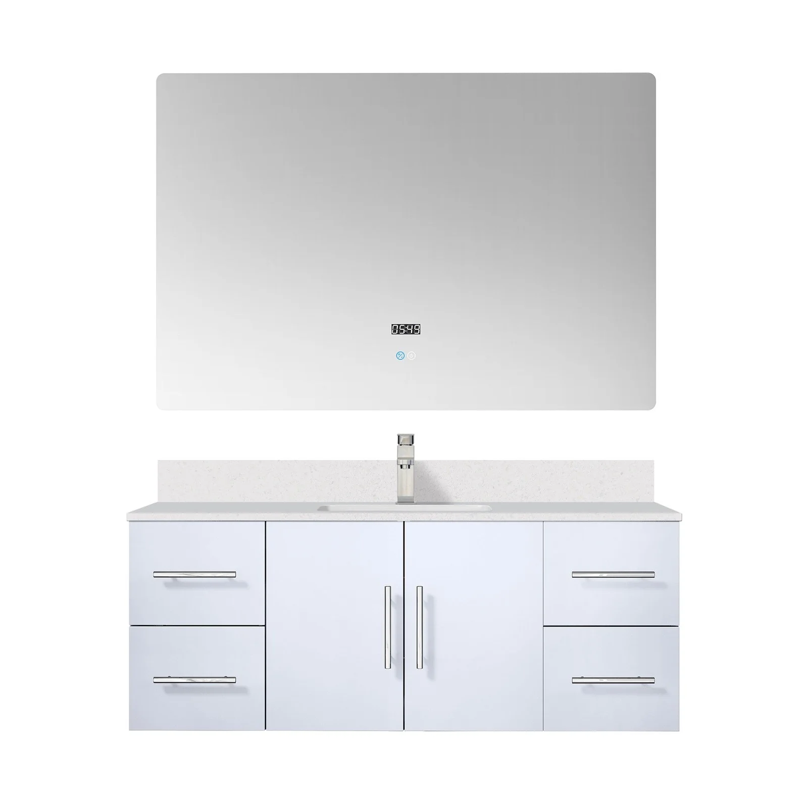 Lexora Home Geneva Bath Vanity with Cultured Marble Countertop - Image 37