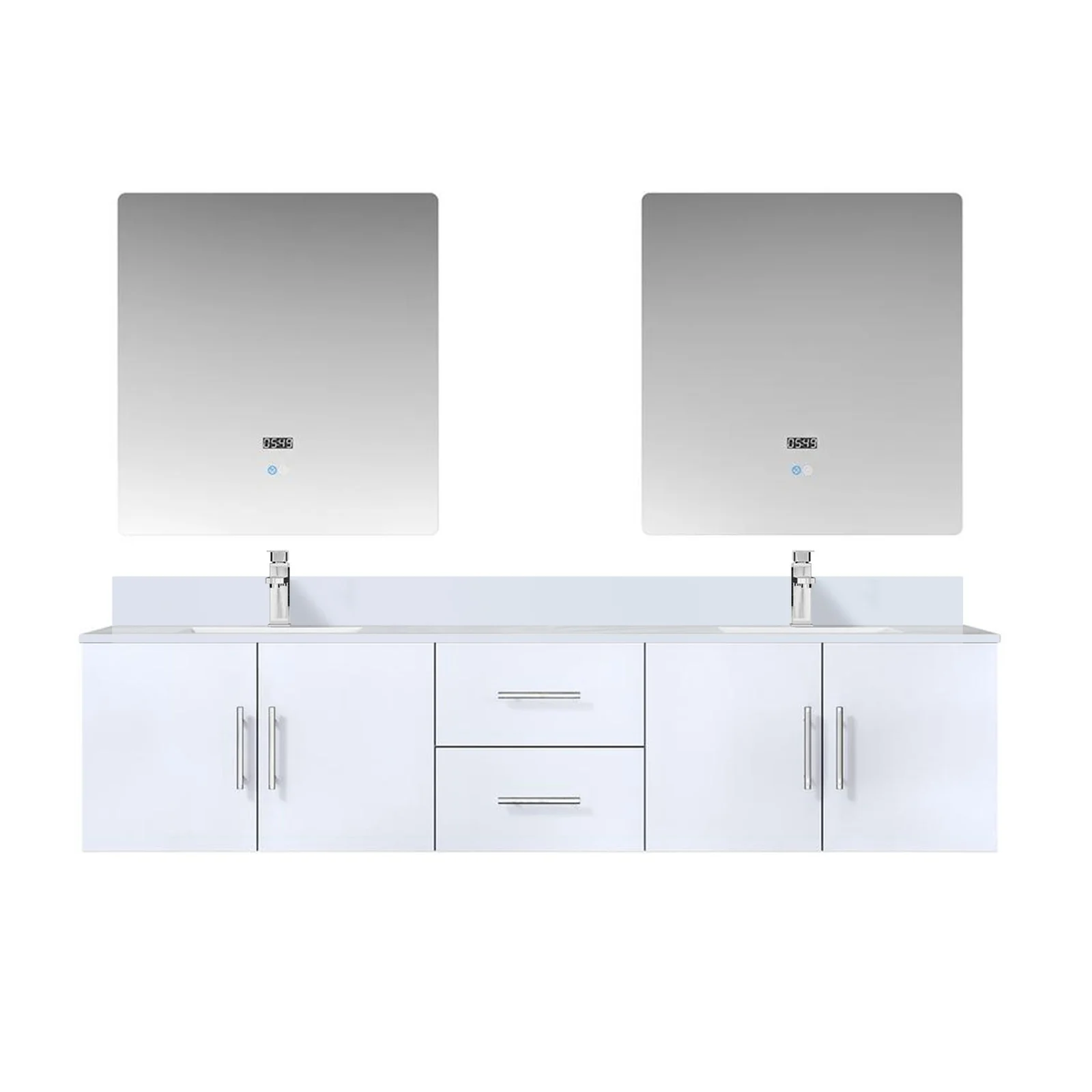Lexora Home Geneva Bath Vanity with Cultured Marble Countertop - Image 45