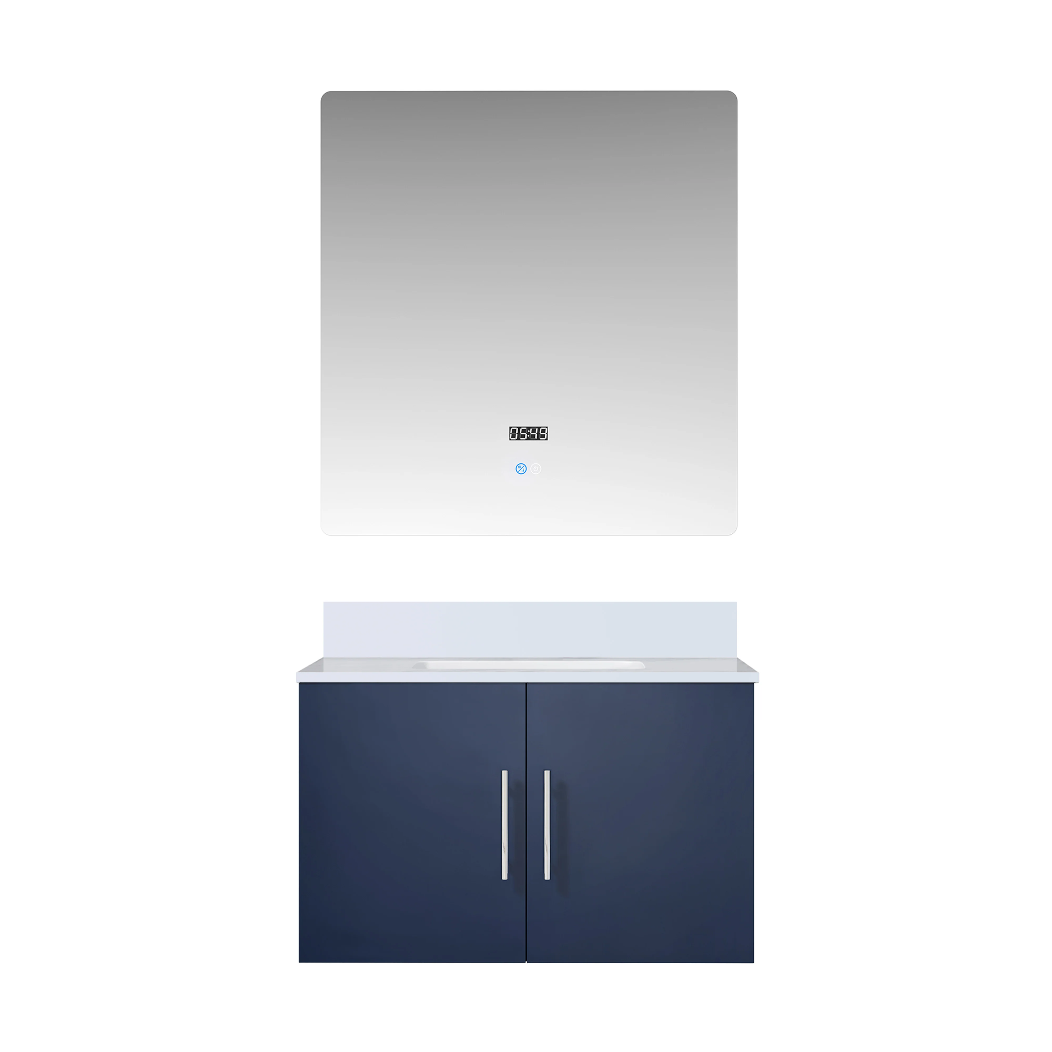 Lexora Home Geneva Bath Vanity with White Quartz Countertop - Image 54