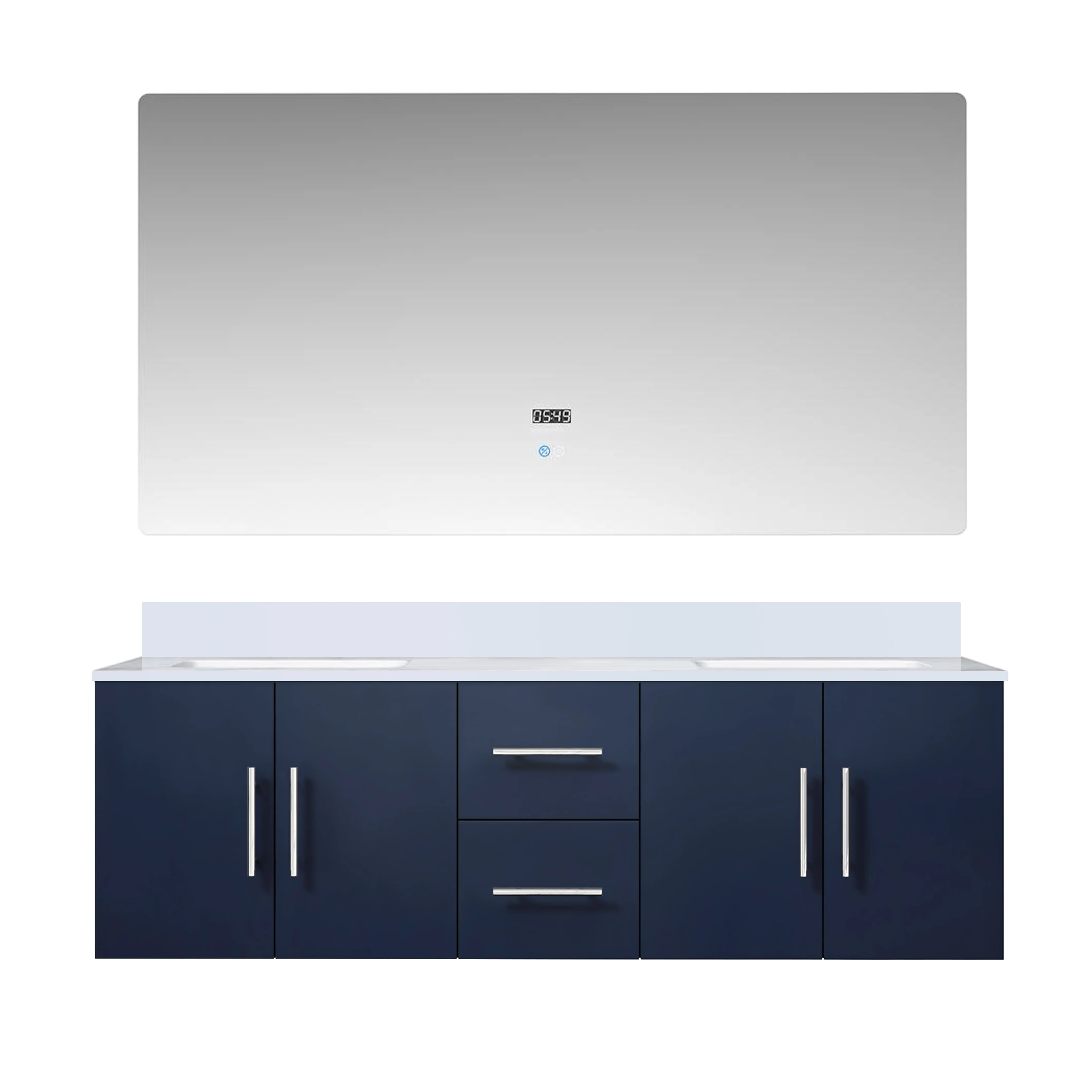 Lexora Home Geneva Bath Vanity with White Quartz Countertop - Image 62