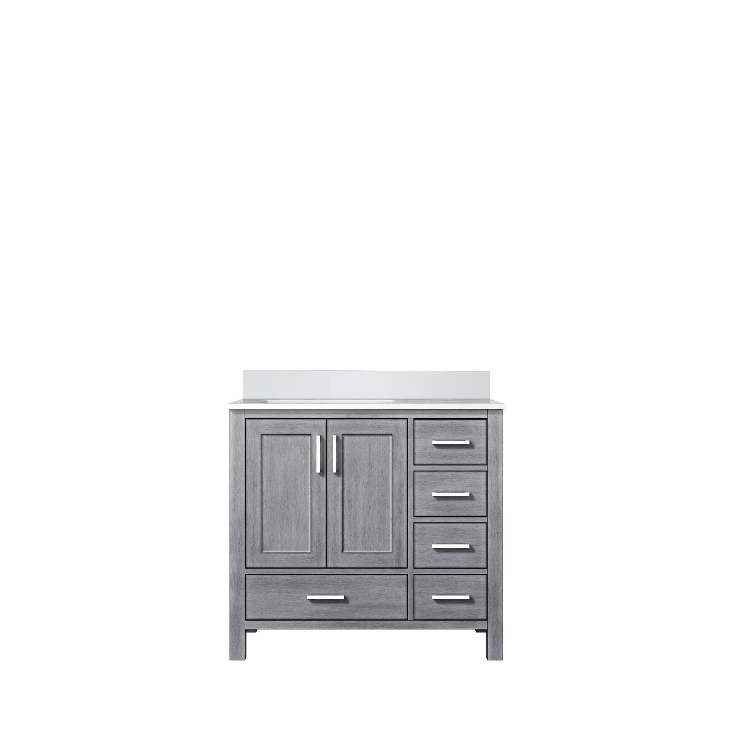 Lexora Home Jacques 36" Bath Vanity with Cultured Marble Countertop - Image 14