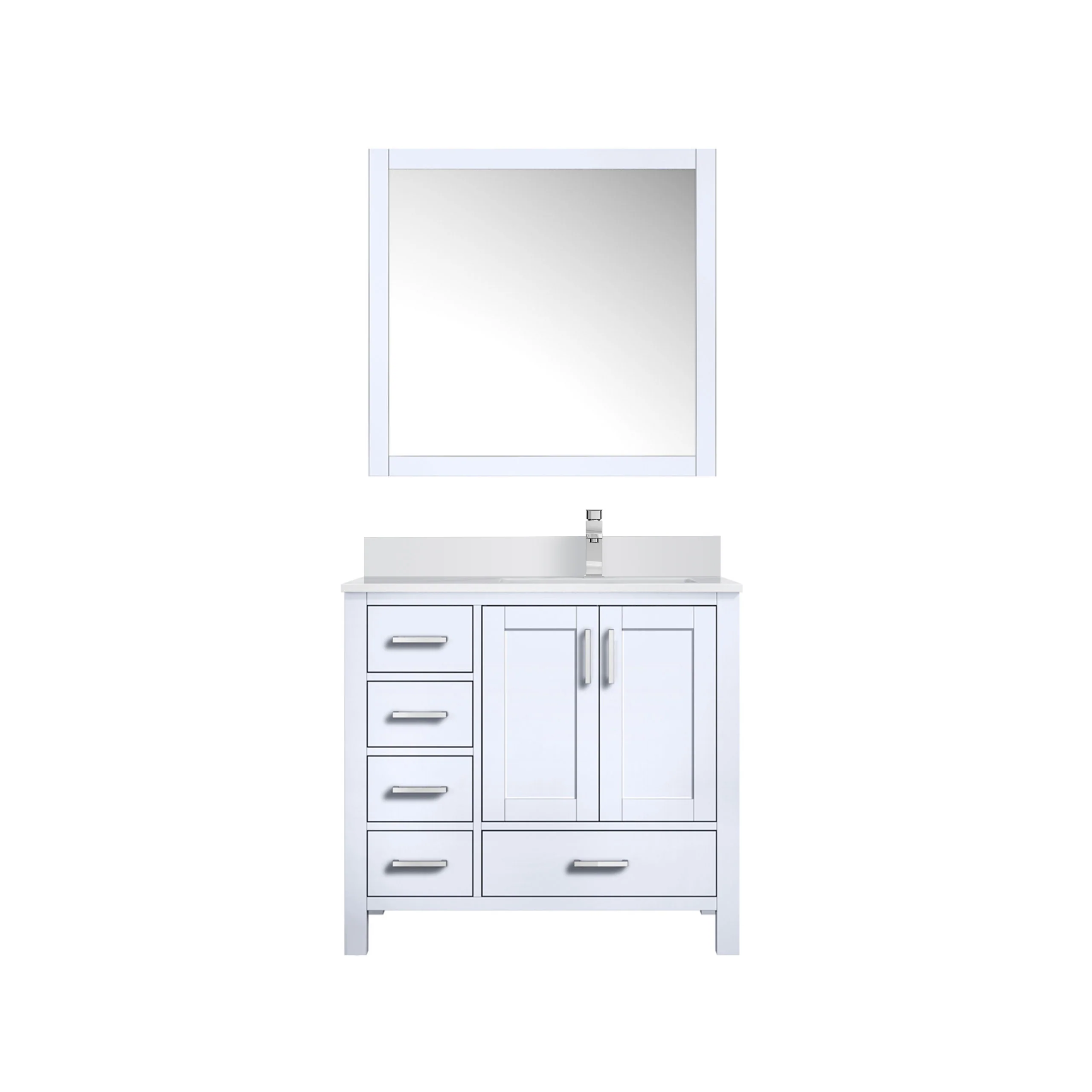 Lexora Home Jacques 36" Bath Vanity with Cultured Marble Countertop - Image 37