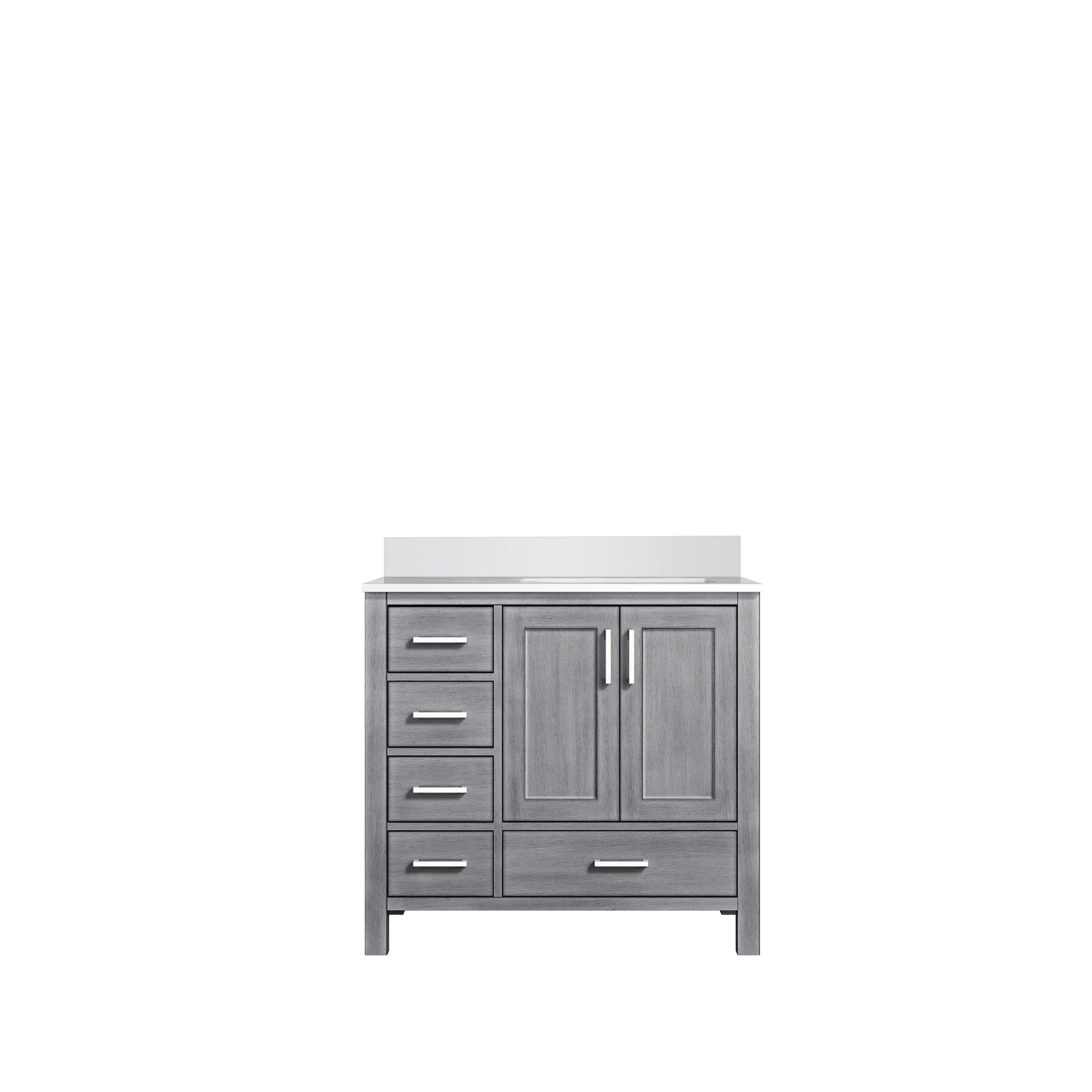 Lexora Home Jacques 36" Bath Vanity with White Quartz Countertop - Image 16