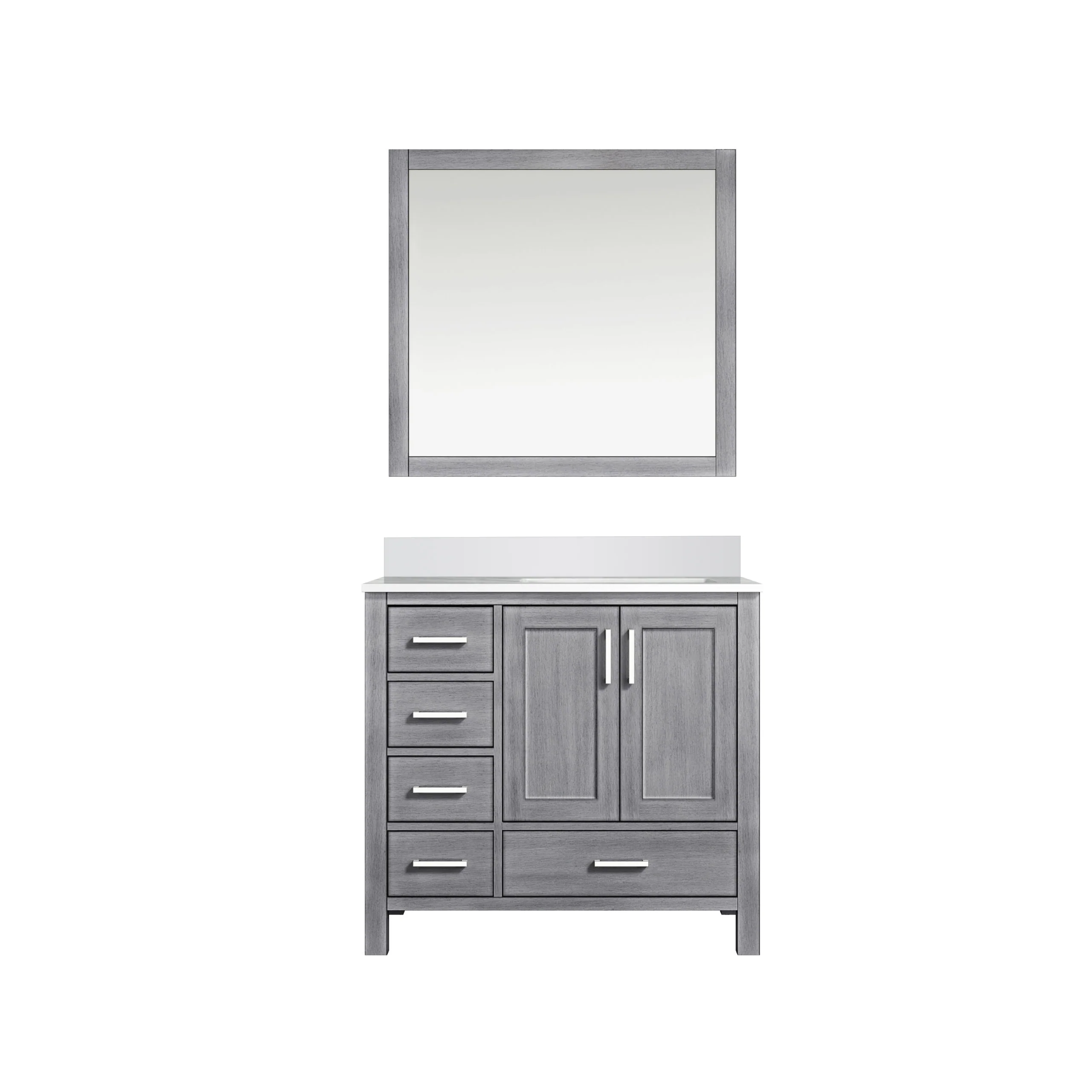 Lexora Home Jacques 36" Bath Vanity with White Quartz Countertop - Image 18
