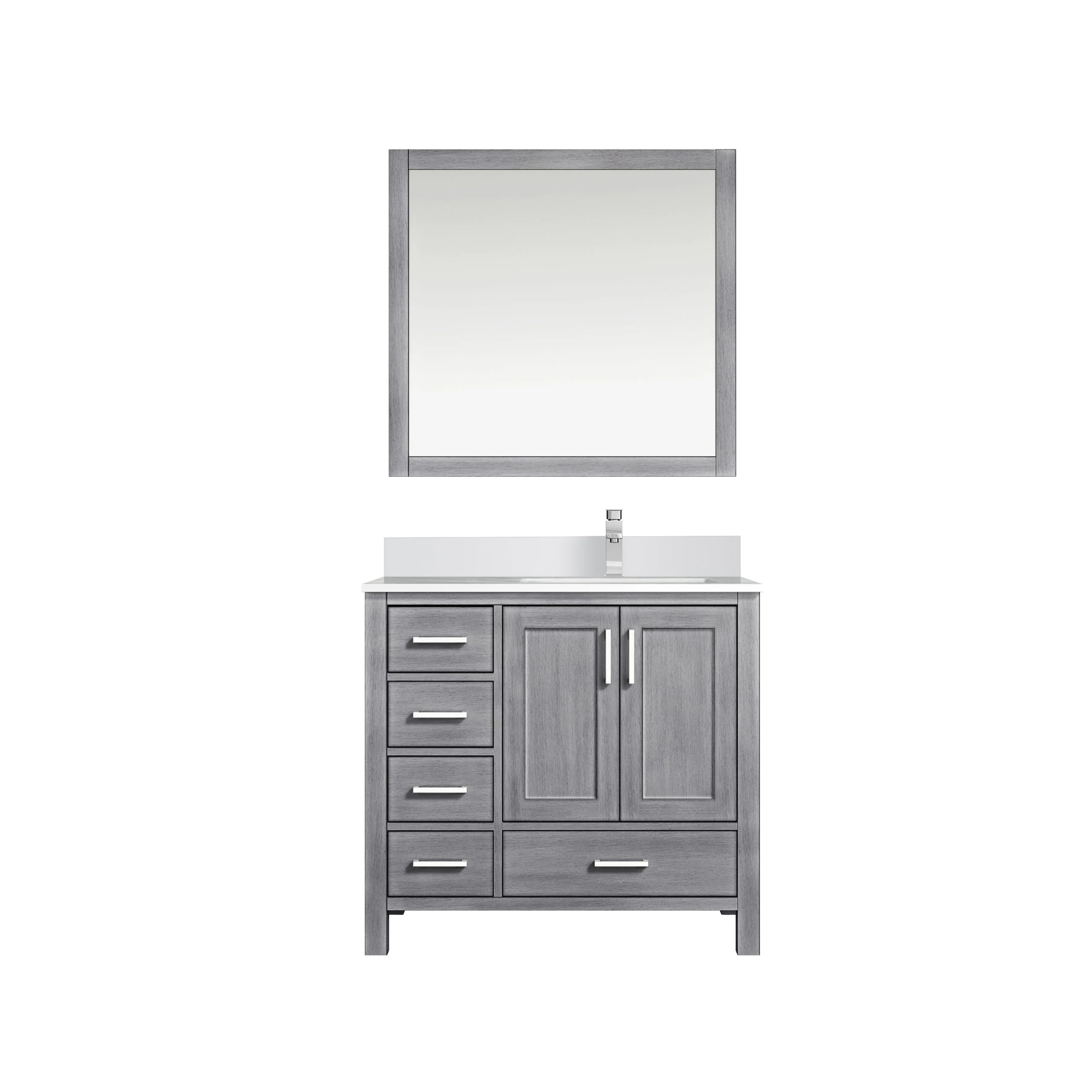 Lexora Home Jacques 36" Bath Vanity with White Quartz Countertop - Image 19
