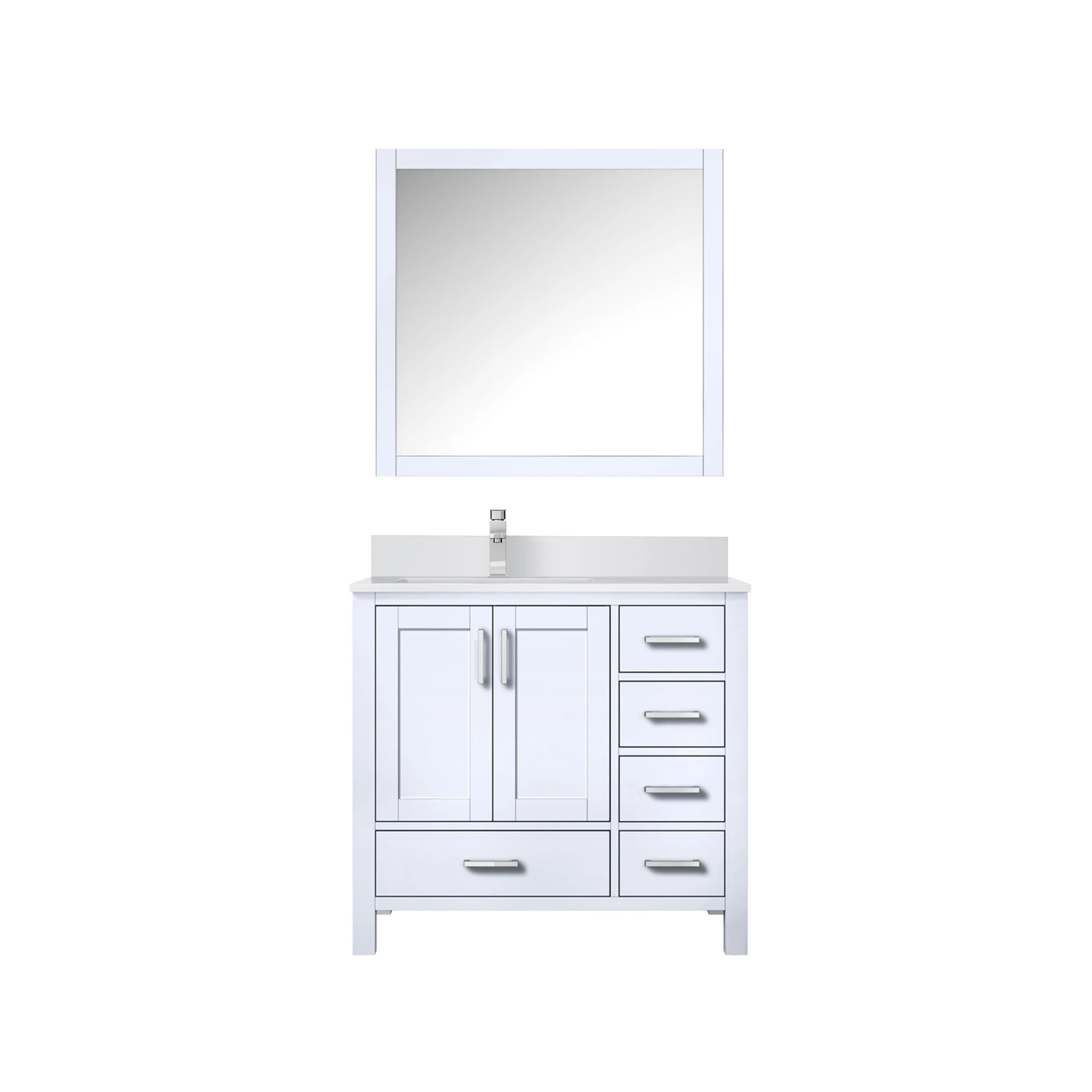 Lexora Home Jacques 36" Bath Vanity with White Quartz Countertop - Image 31