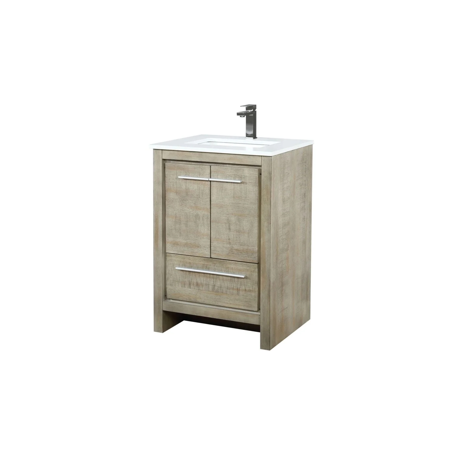 Lexora Home Lafarre Bath Vanity with White Quartz Countertop - Image 4