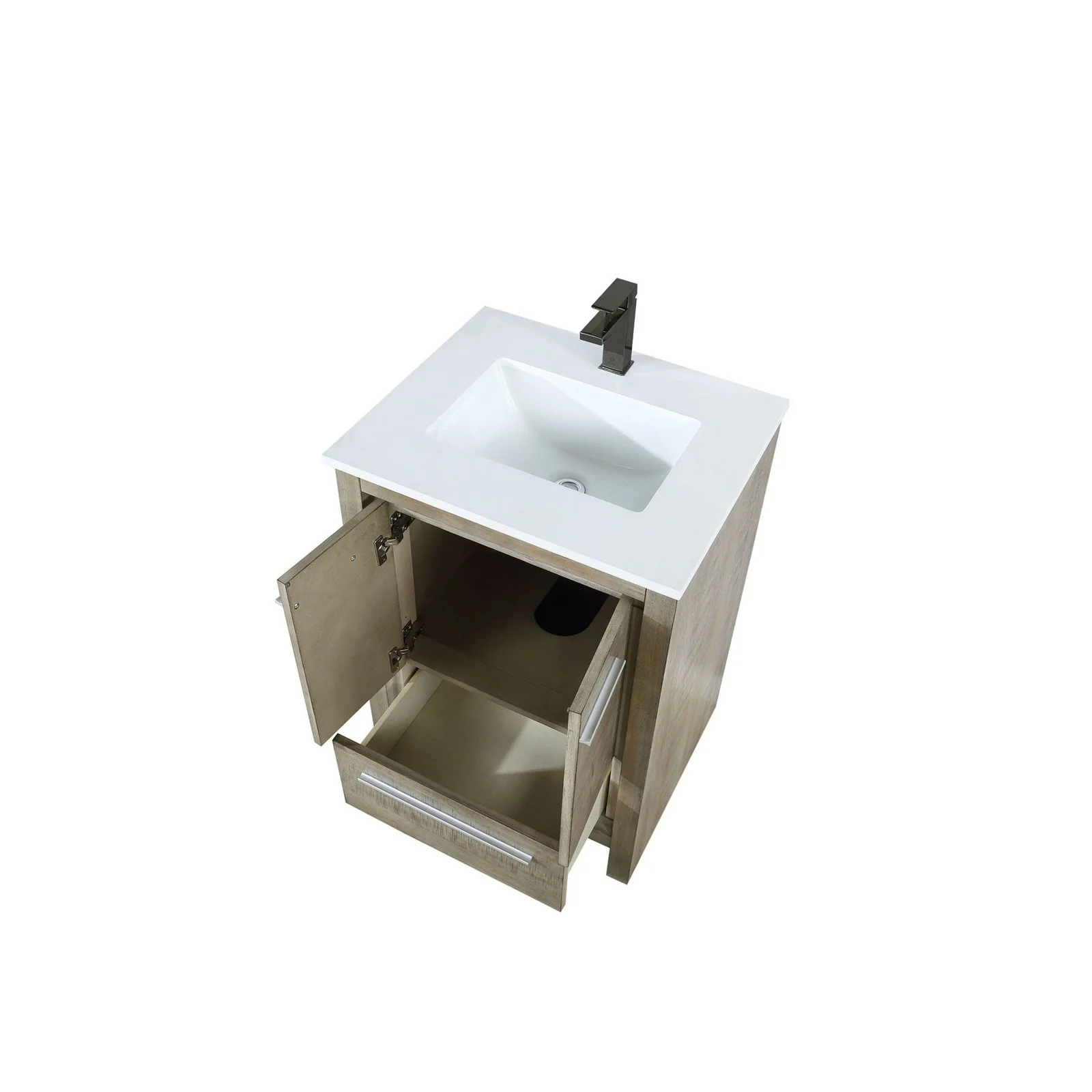 Lexora Home Lafarre Bath Vanity with White Quartz Countertop - Image 5