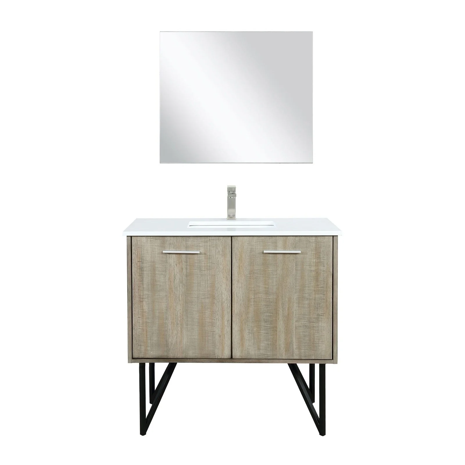 Lexora Home Lancy Bath Vanity with White Quartz Countertop - Image 12